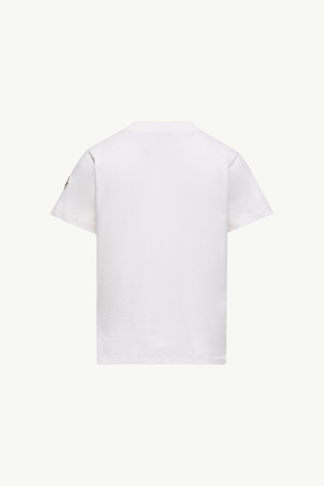 T-shirt en coton à logo Garçon Blanc Moncler 2