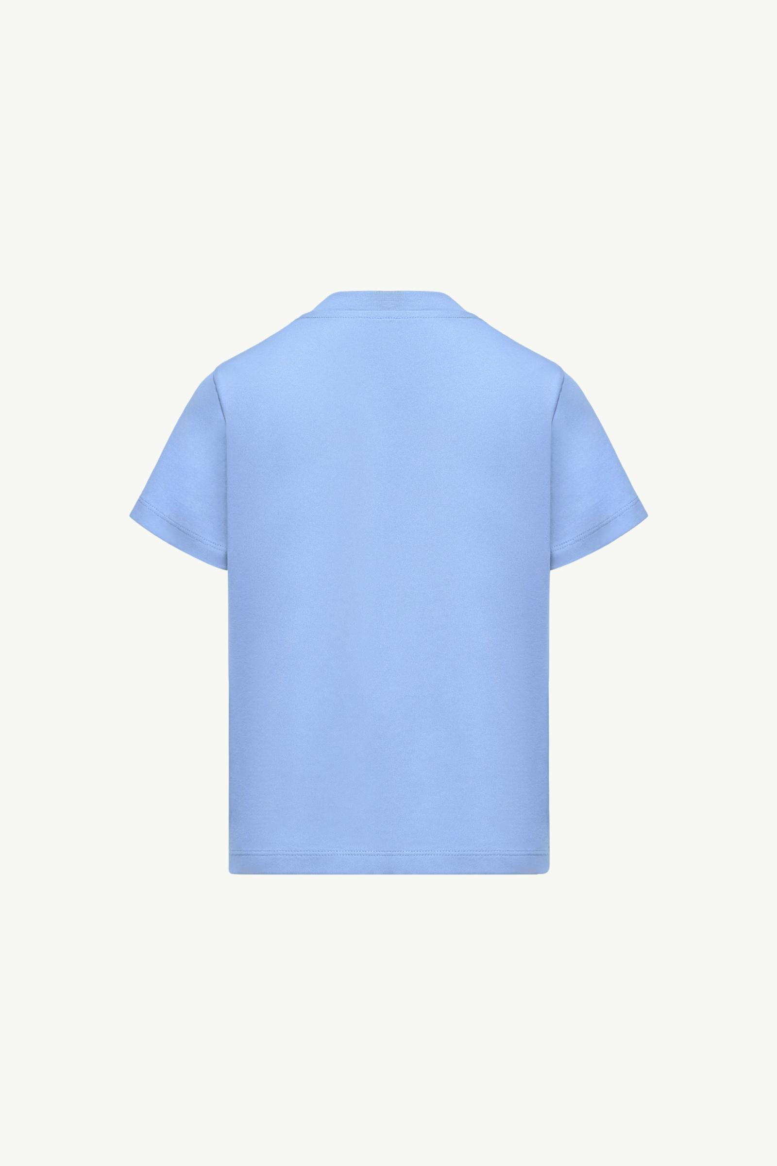 Light Blue Logo Cotton T-Shirt - Polos & T-shirts for Children