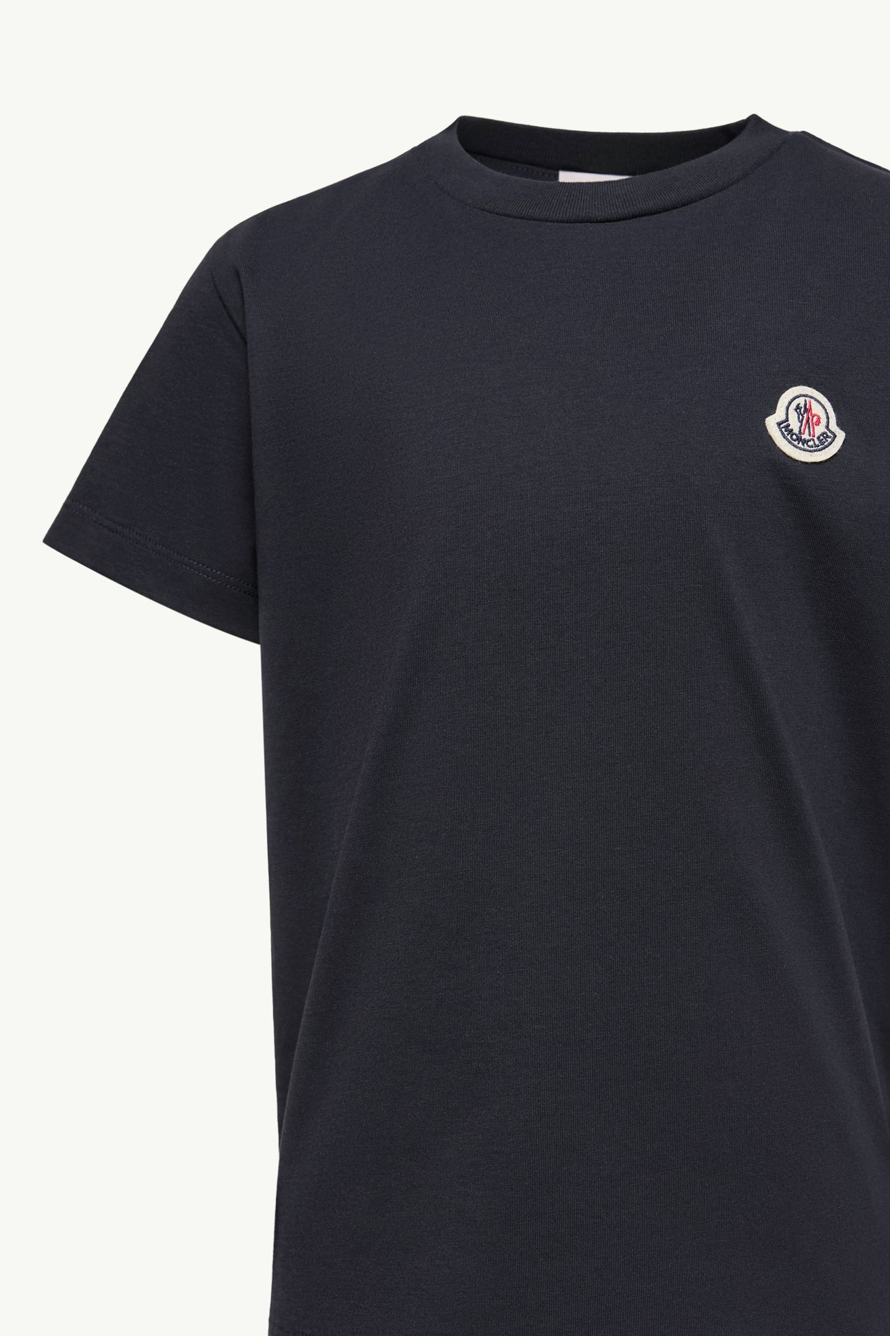 Logo Patch Cotton T-Shirt (Pack of Three) Boy Blue & Black & White Moncler 2