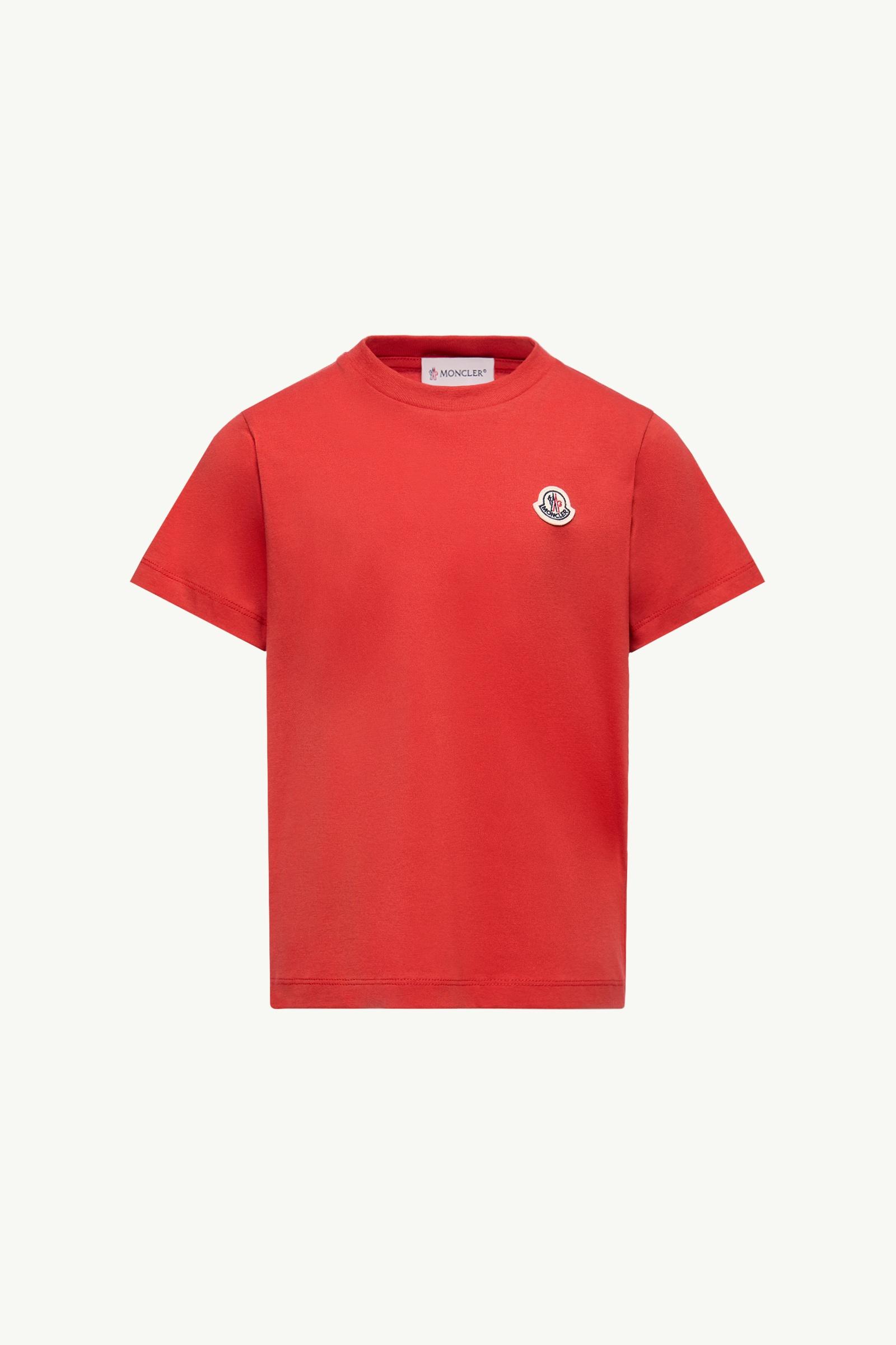 Blue & White & Red Logo Patch Cotton T-Shirt (Pack of Three