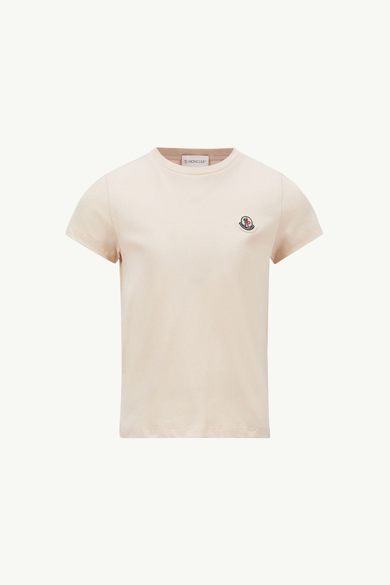 Camiseta de algodón con parche con logotipo (pack de 3) Niña Negro & Blanco & Rosa Moncler 1