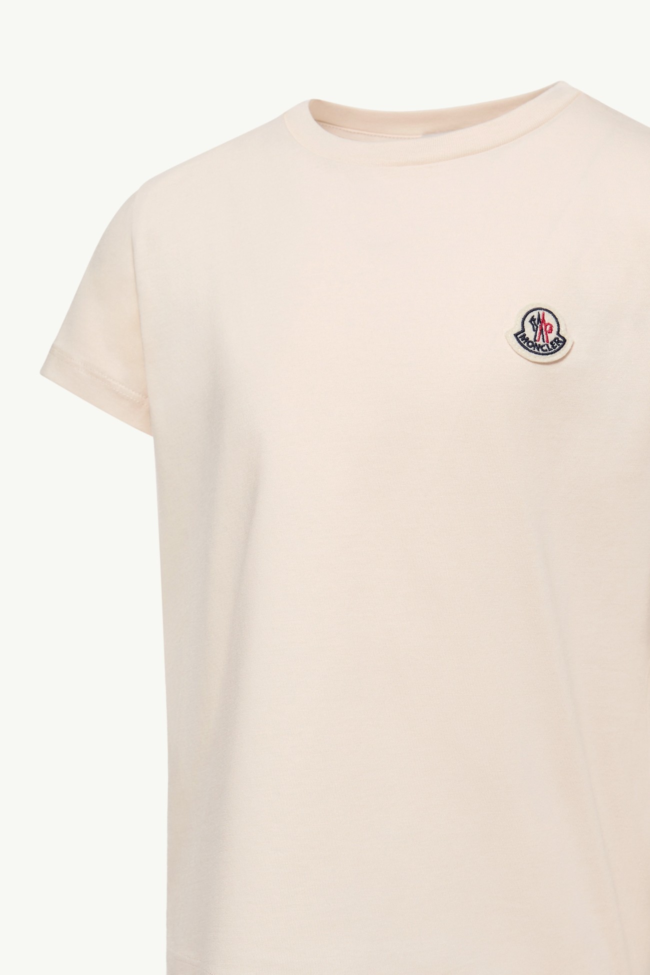 Logo Patch Cotton T-Shirt (Pack of Three) Girl Black & White & Pink Moncler 2