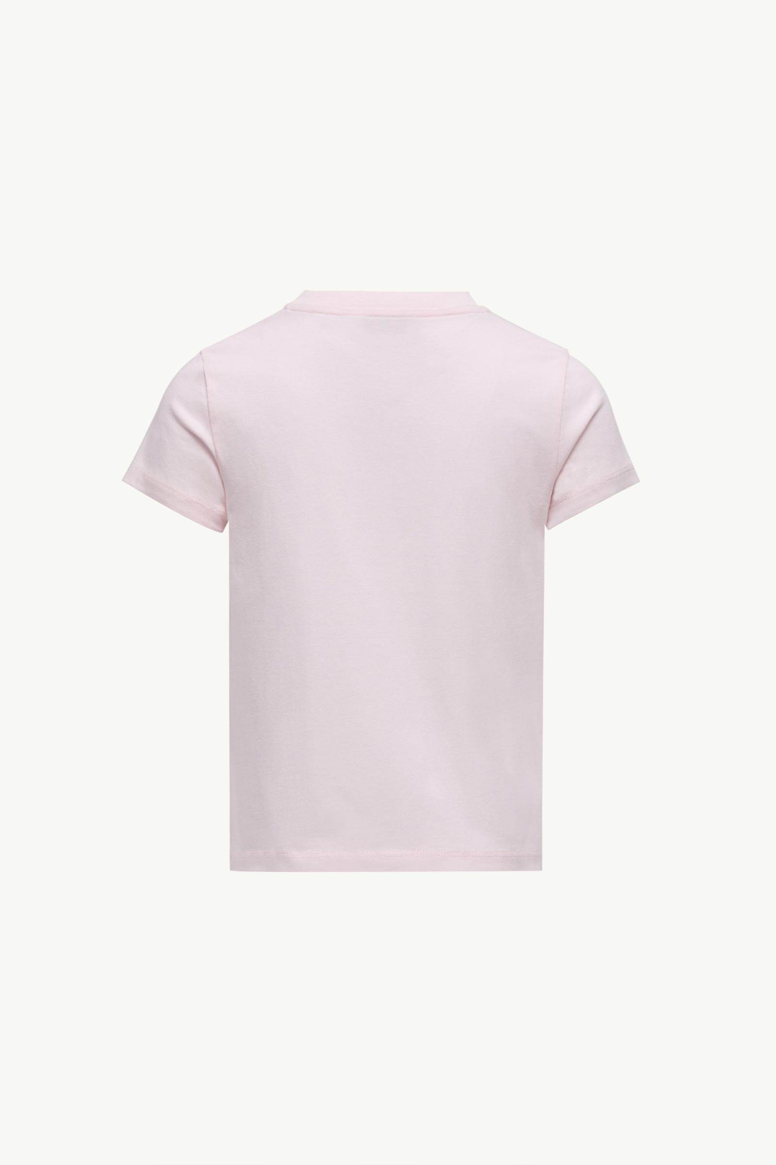 Pink & Yellow & Beige Logo Patch Cotton T-Shirt (Pack of Three