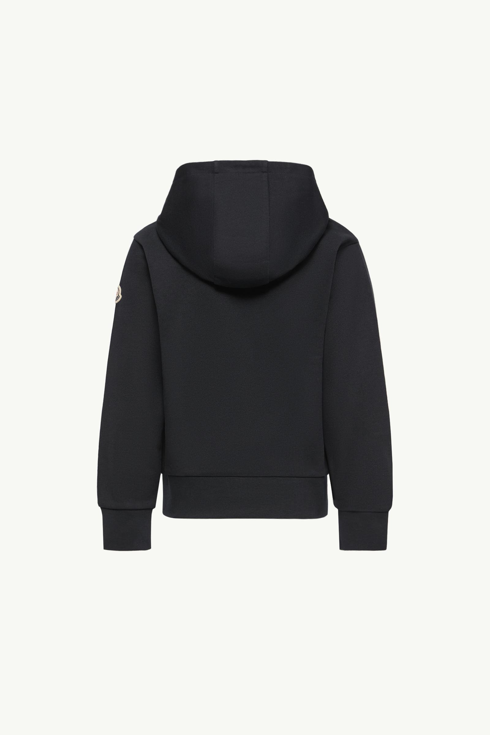 Navy Blue Embroidered MonDuck Cotton Hoodie - Sweatshirts