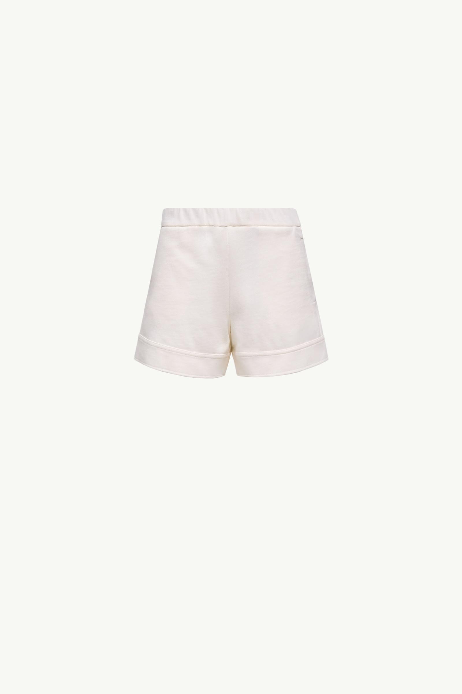 Logo Cotton Shorts Girl White Moncler, 1 of 0