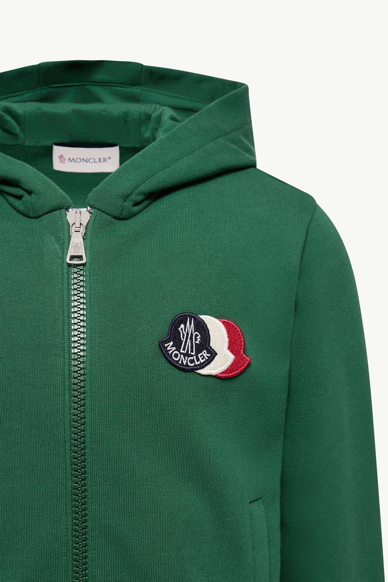 Ensemble de survêtement en molleton de coton à triple logo Garçon Bleu foncé Moncler 2