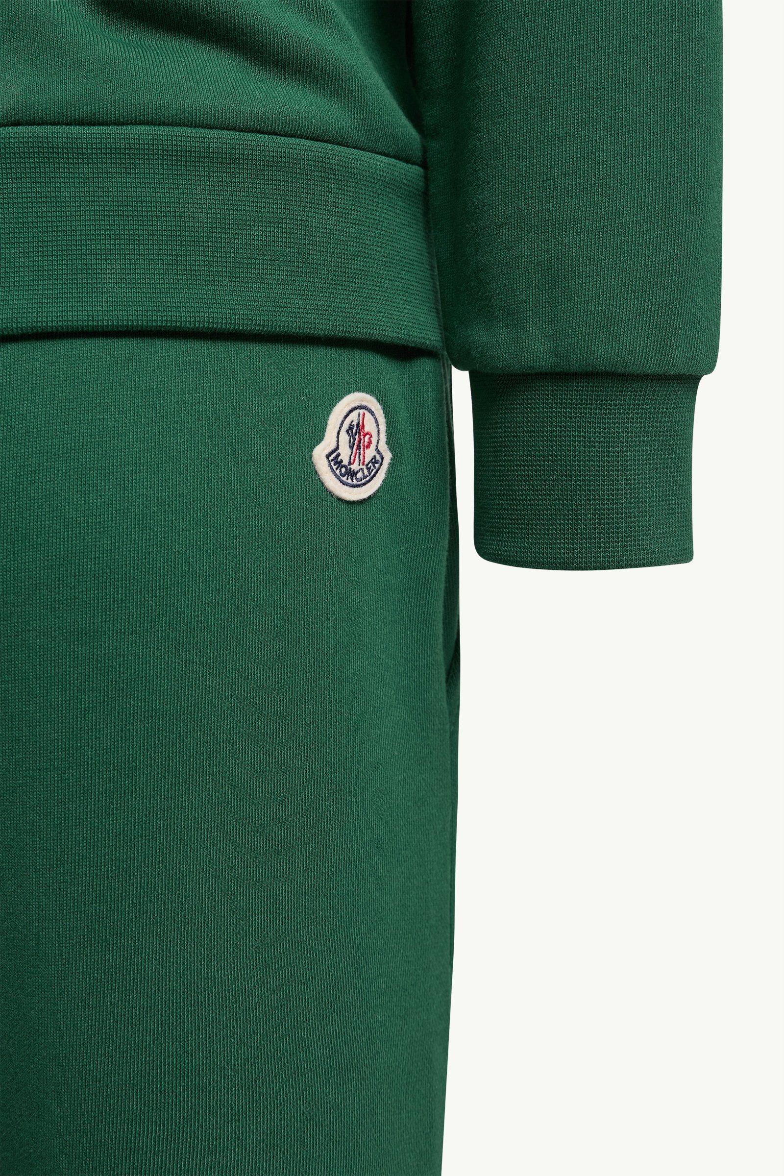 Emerald Green Triple Logo Cotton Fleece Sweatsuit - Pants