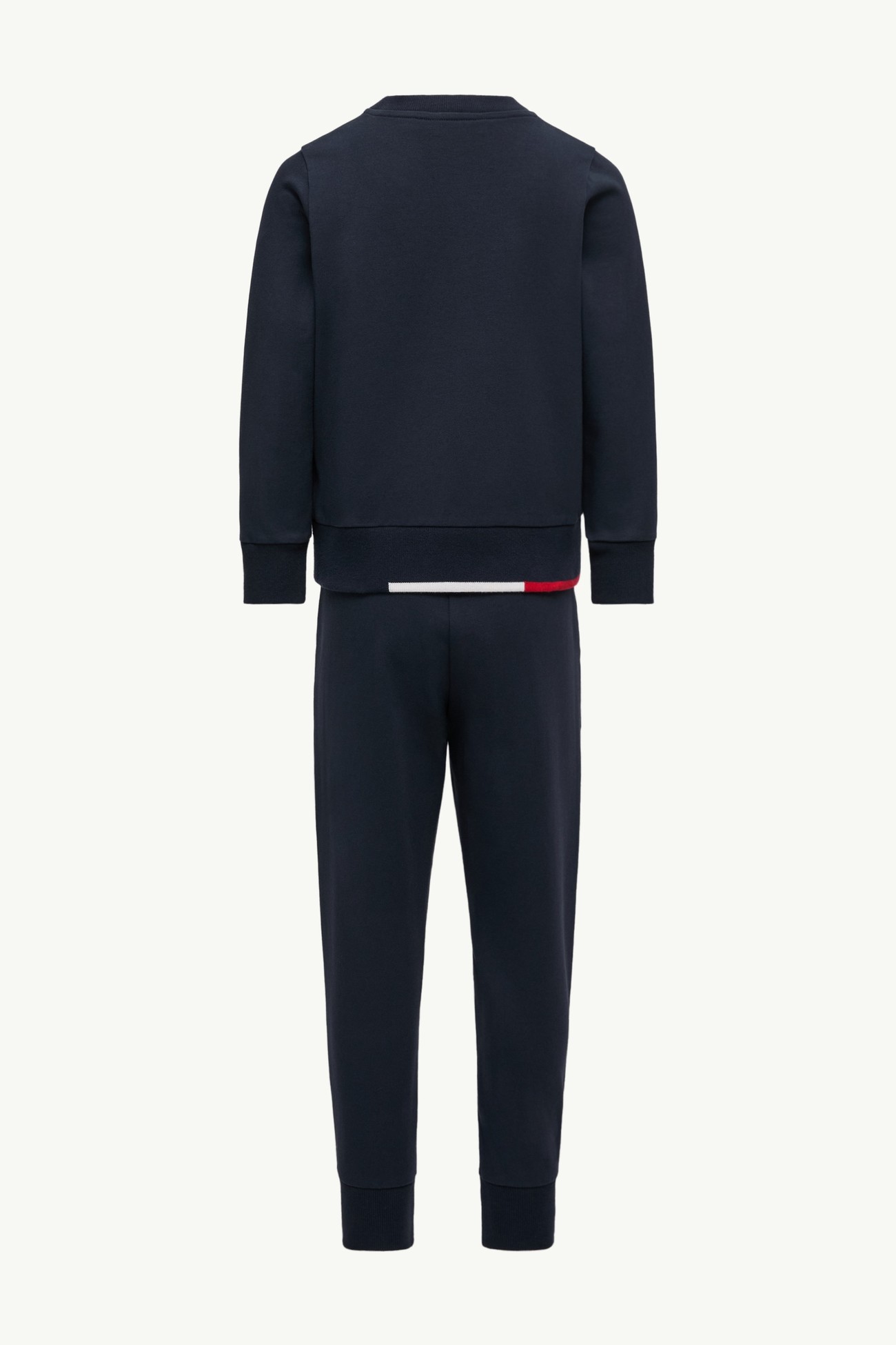 三色邊飾棉質運動套裝 男童 夜藍色 Moncler 3