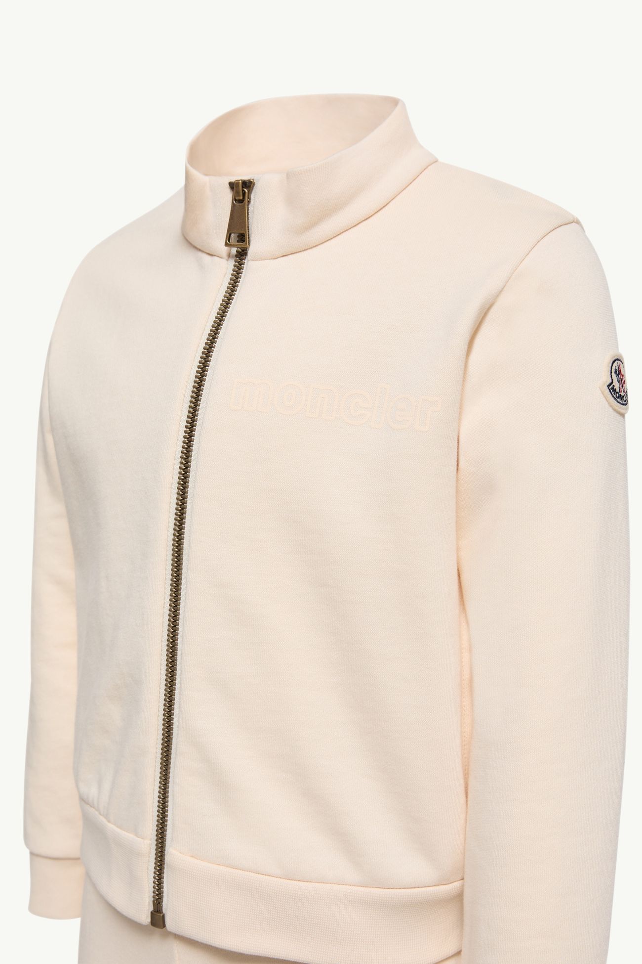 標誌貼片棉質衛衣套裝 女童 象牙白色 Moncler 2