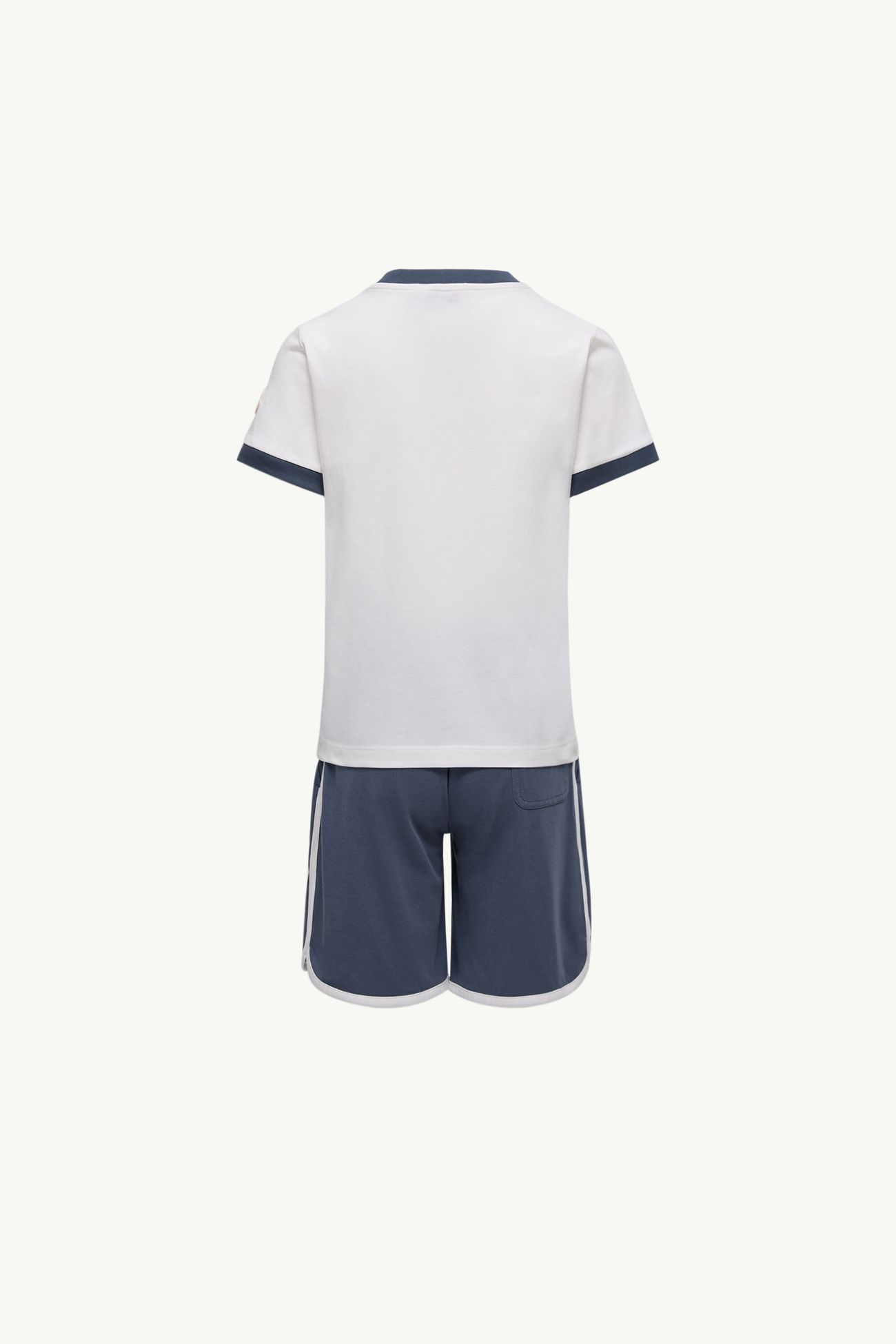 Ensemble haut et short en jersey de coton Garçon Blanc & Bleu Moncler 3