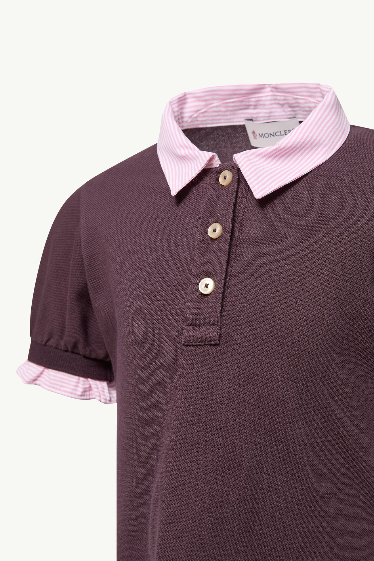 Set con ruches sugli orli Bambina Bordeaux Moncler 2