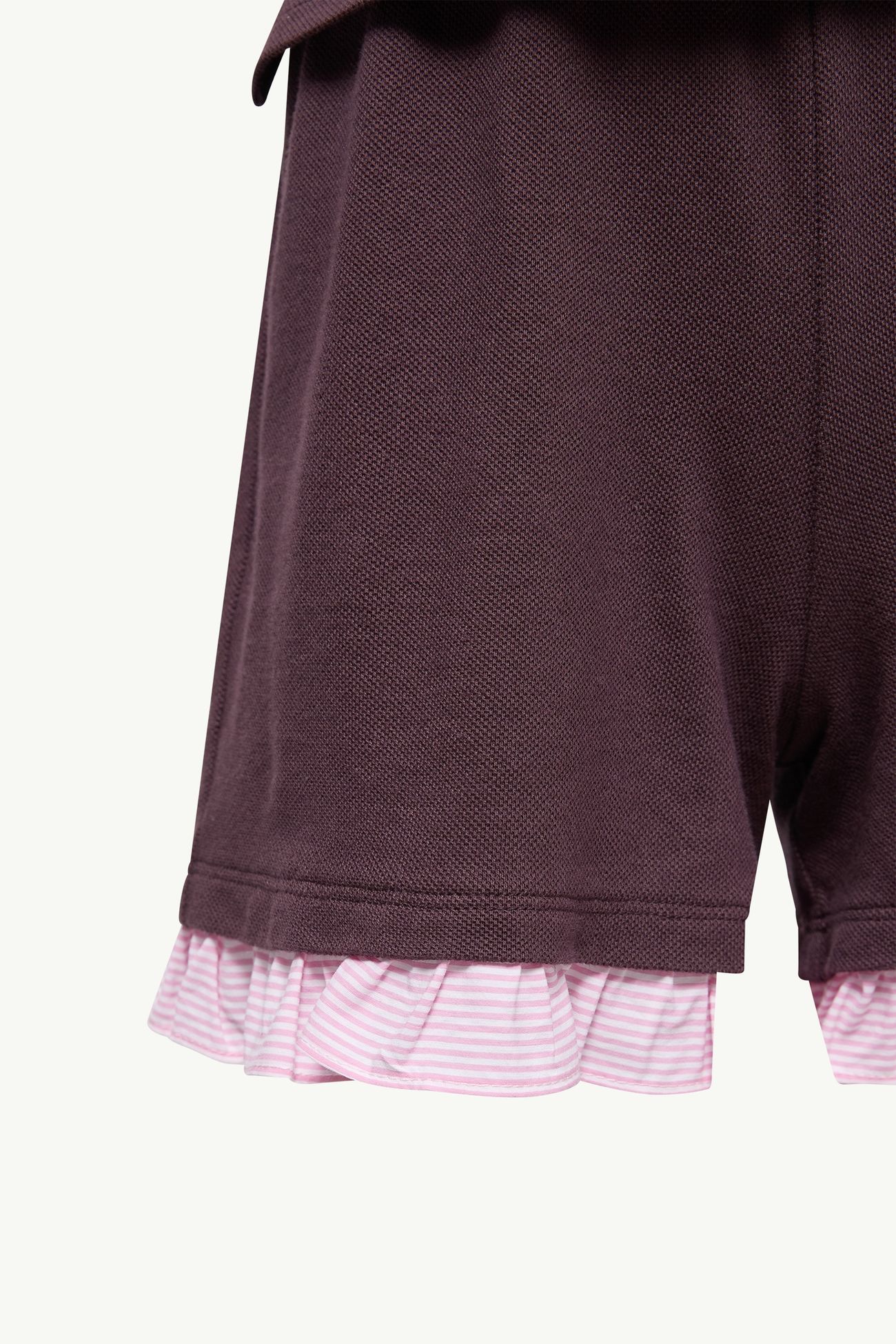 Conjunto con ribete con volantes Niña Burdeos Moncler 4