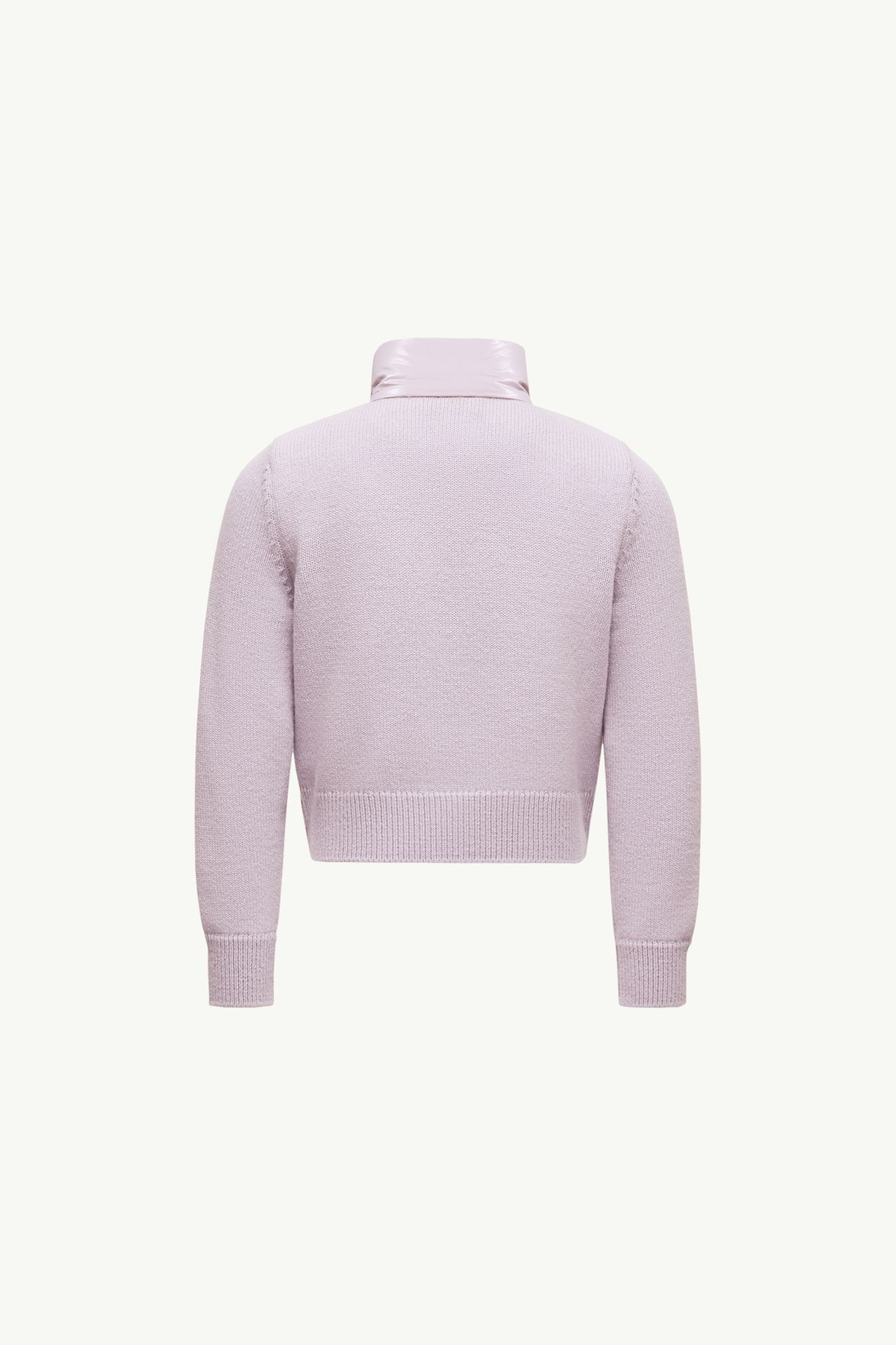 羊毛夾層拉鏈開襟毛衣 女童 紫丁香色 Moncler 3
