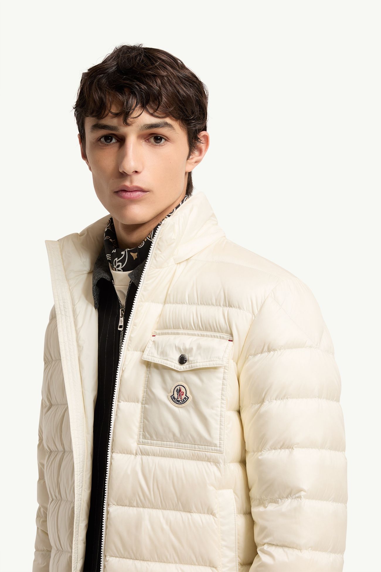 Verith男士连帽短款羽绒夹克外套 男士 白色 Moncler 1