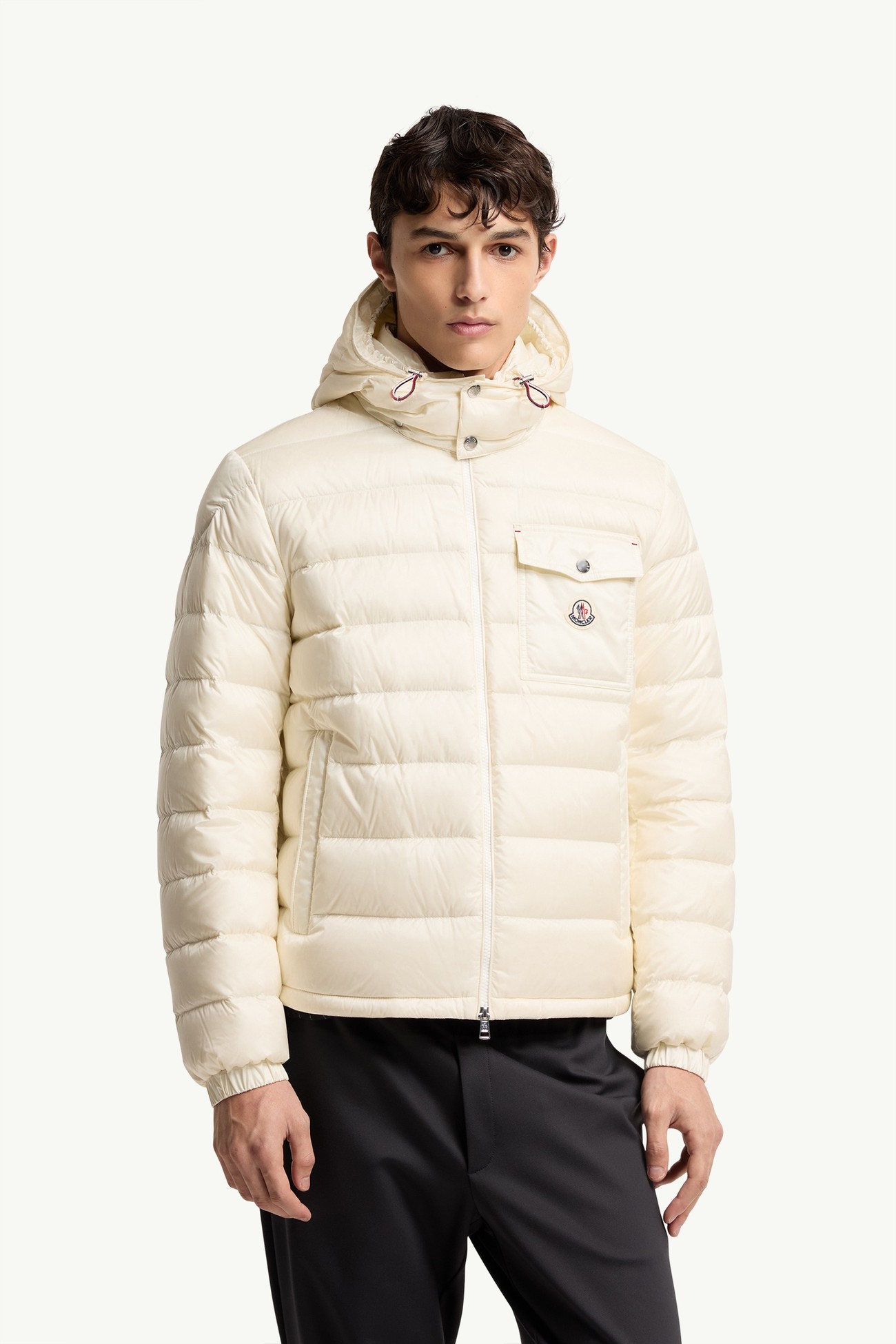 Verith連帽短身羽絨外套 男士 白色 Moncler 3