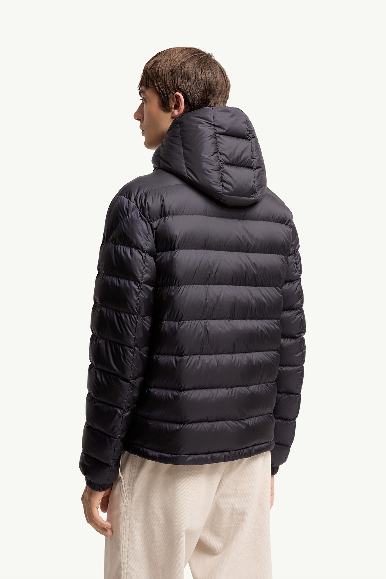 Verith Hooded Short Down Jacket Men Dark Blue Moncler 4