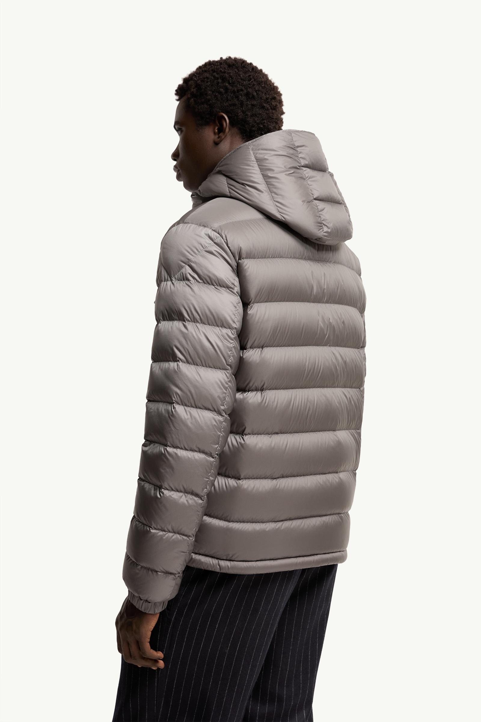 Grey Verith Hooded Short Down Jacket - Short Down Jackets for Men