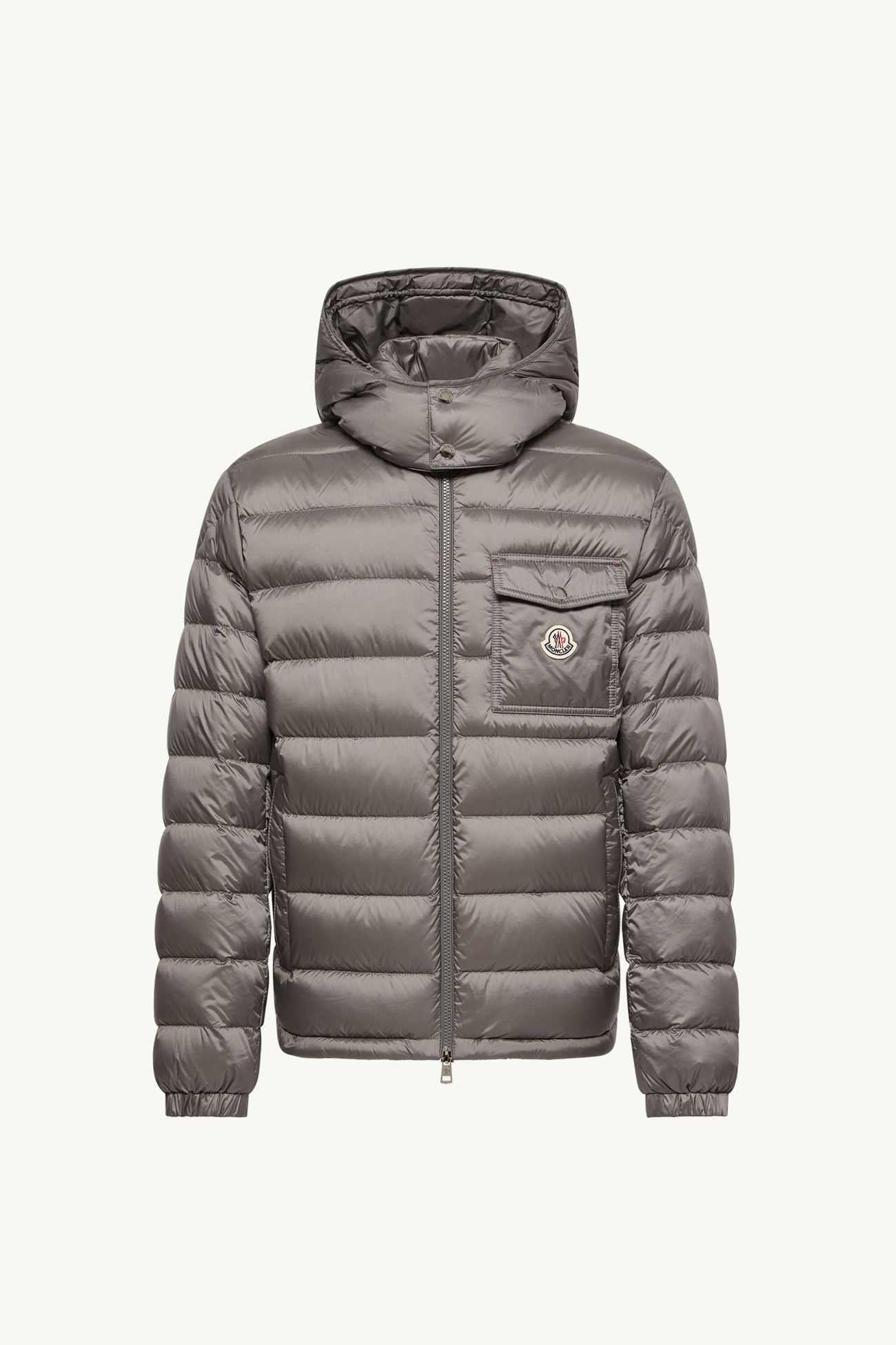 Verith Hooded Short Down Jacket Men Grey Moncler 2
