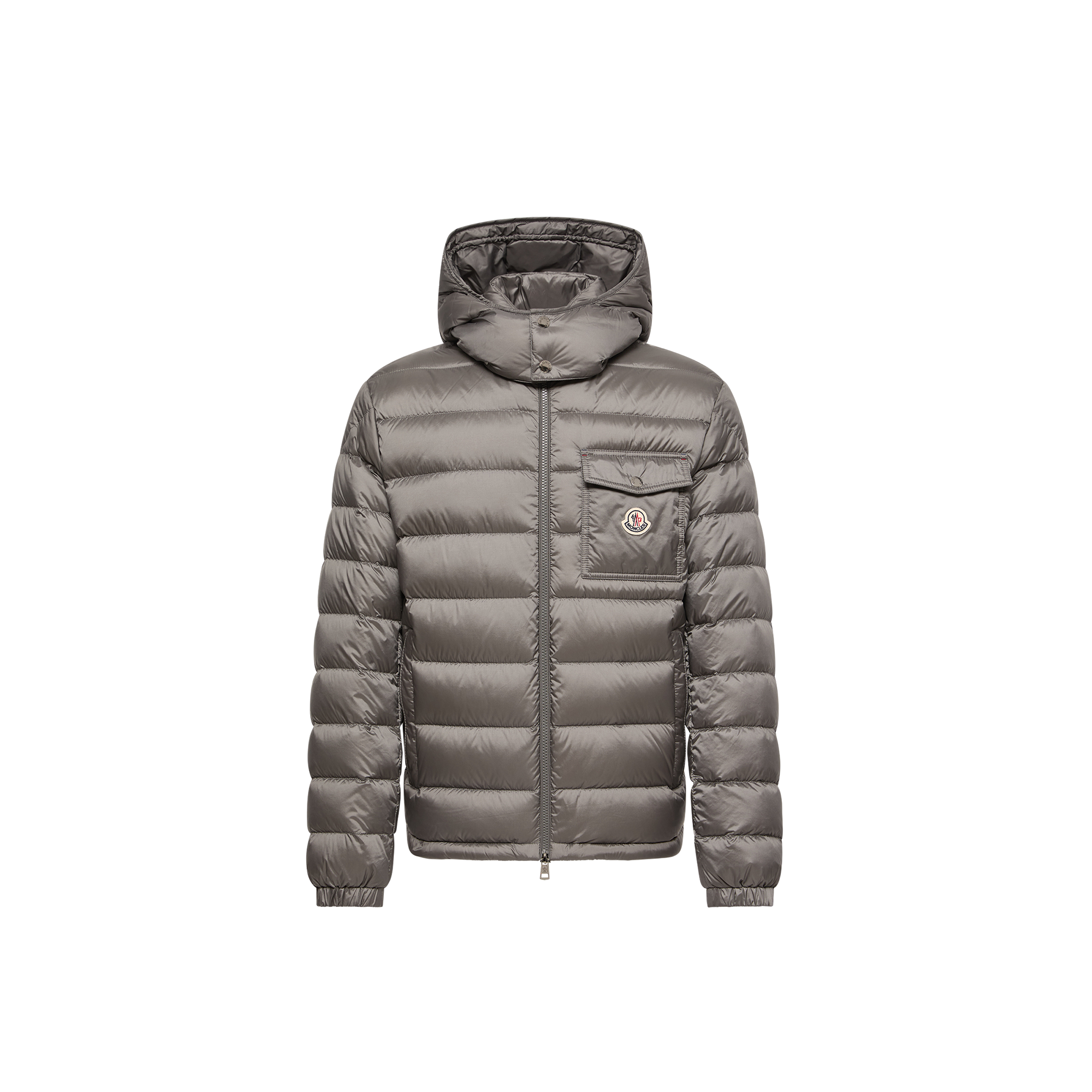 Moncler   Verith Hooded Short Down Jacket for Men in Gray, Size: 38