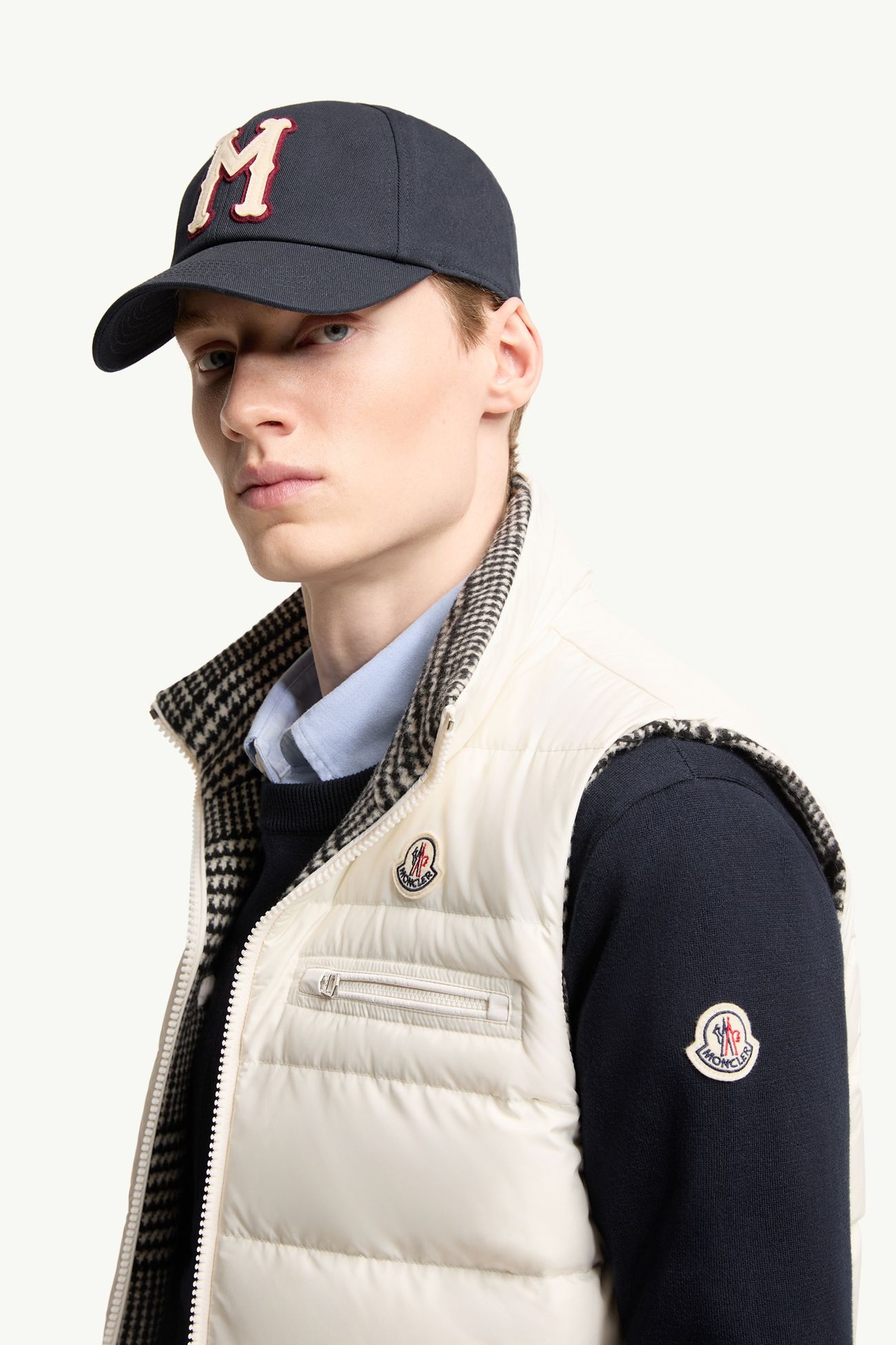 Gienah Wende-Daunenweste aus Wollmischung Herren Grau Moncler 1