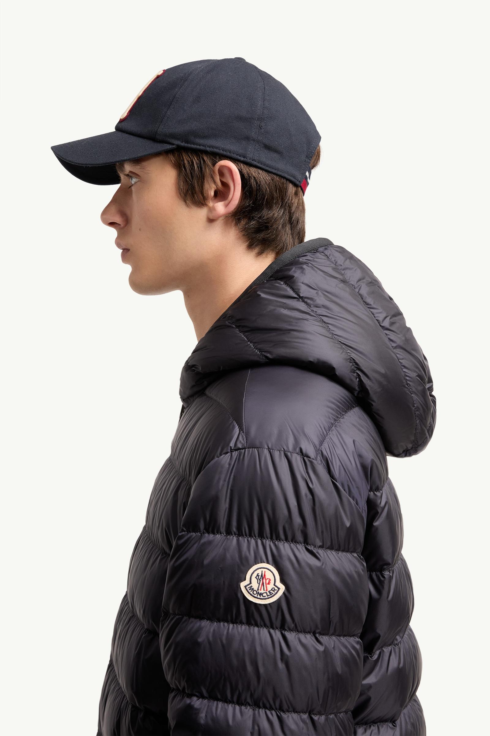 Dark Blue Ceze Reversible Hooded Short Jacket - Short Down Jackets