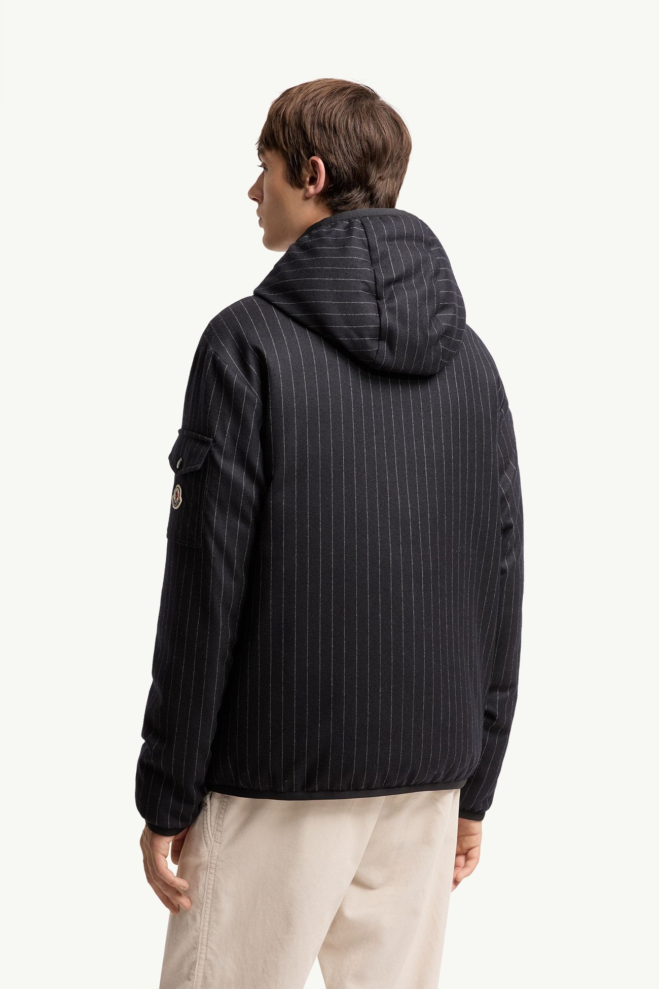 Piumino corto Ceze reversibile con cappuccio Uomo Blu Scuro Moncler 4