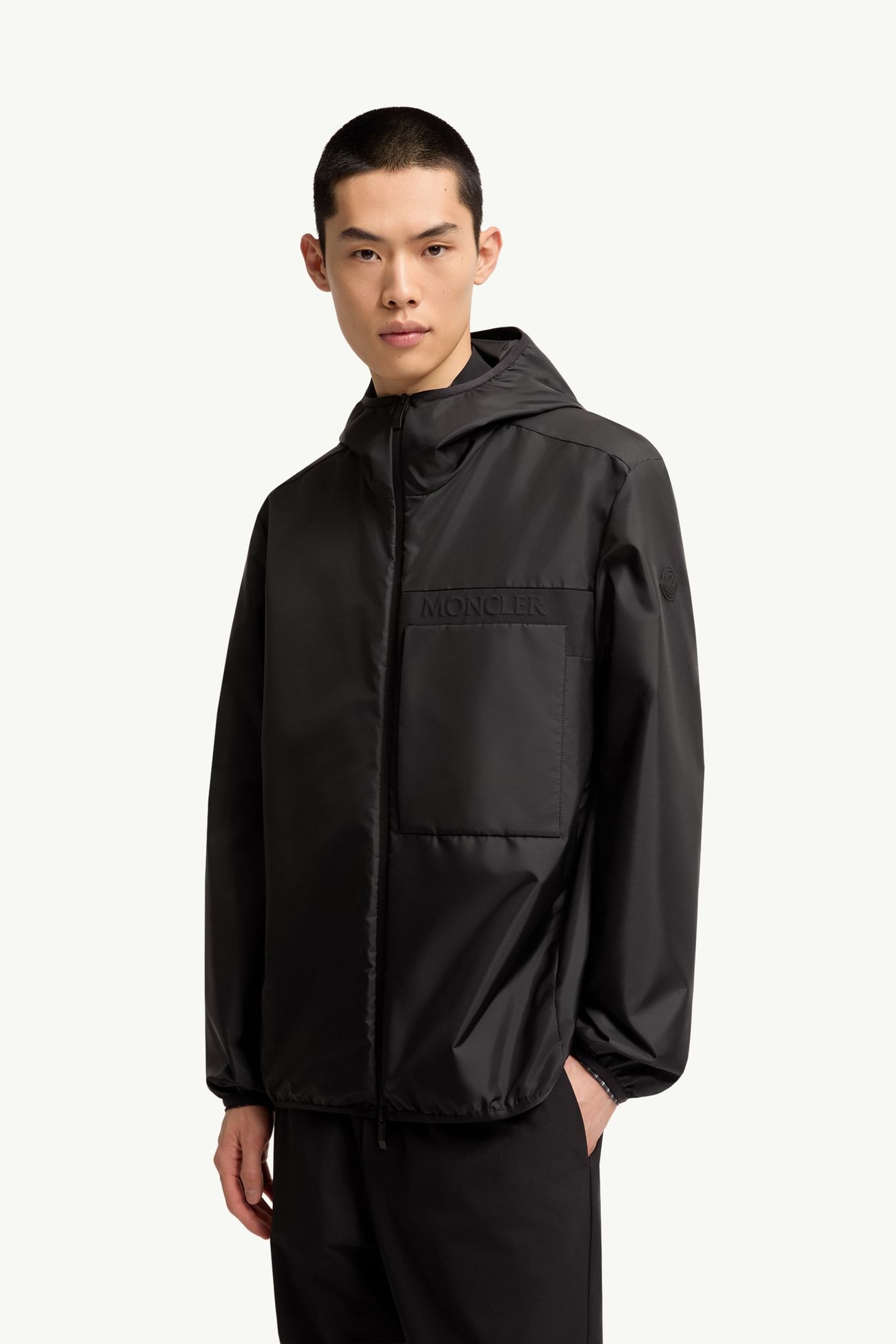 Fonteghi連帽外套 男士 黑色 Moncler 3