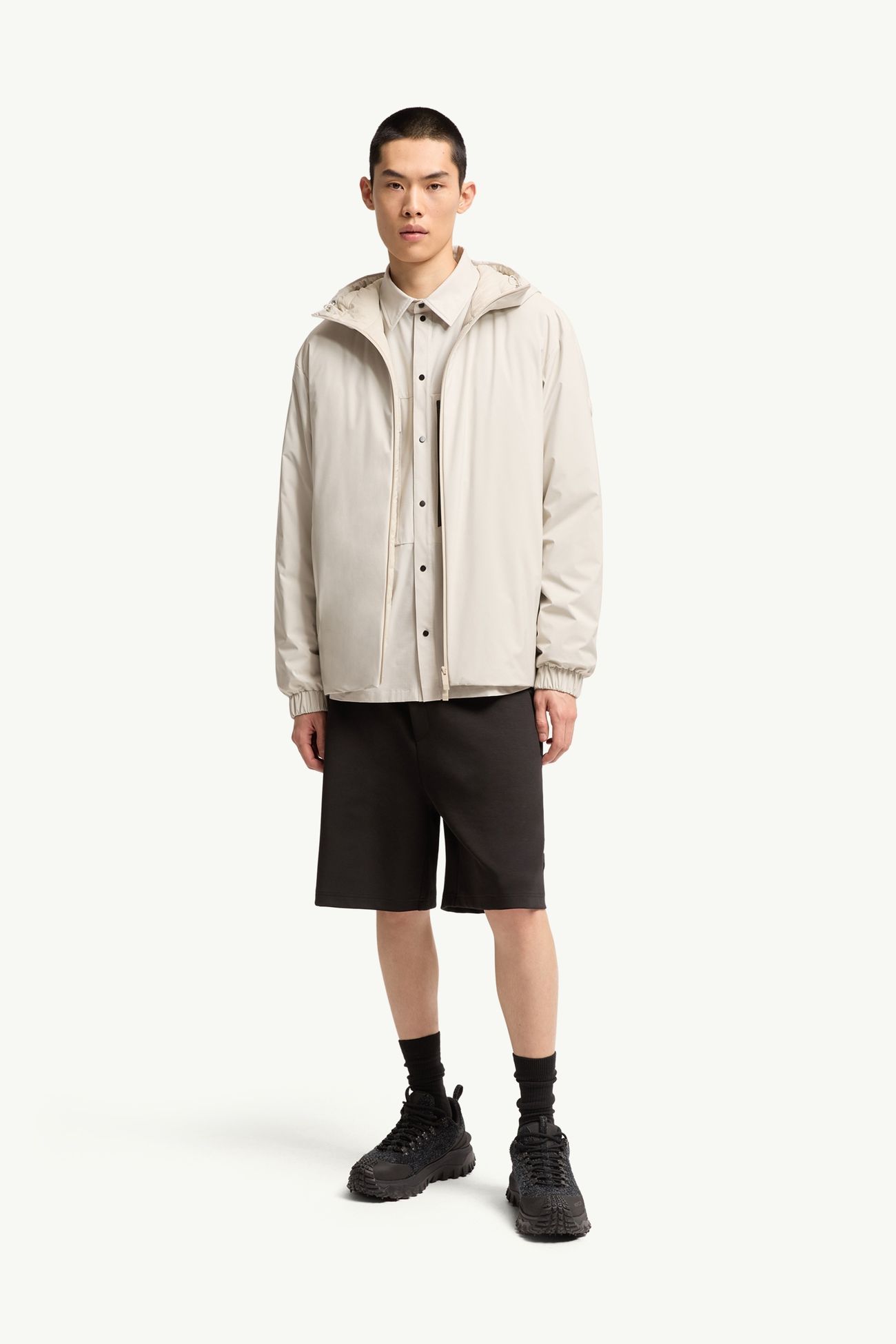 Trelatete连帽羽绒夹克外套 男士 浅米色 Moncler 0