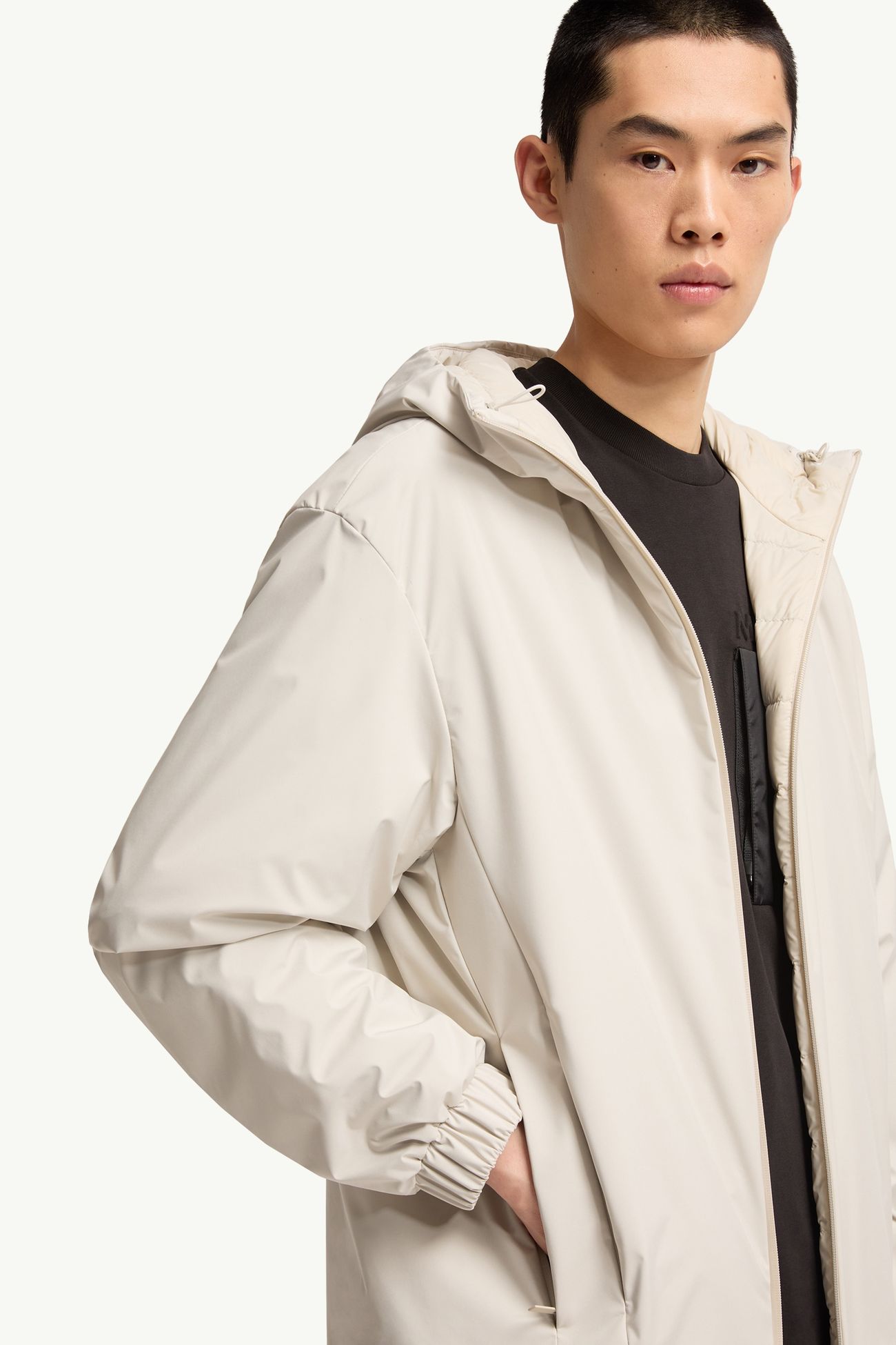 Trelatete Daunenjacke mit Kapuze Herren Hellbeige Moncler 5