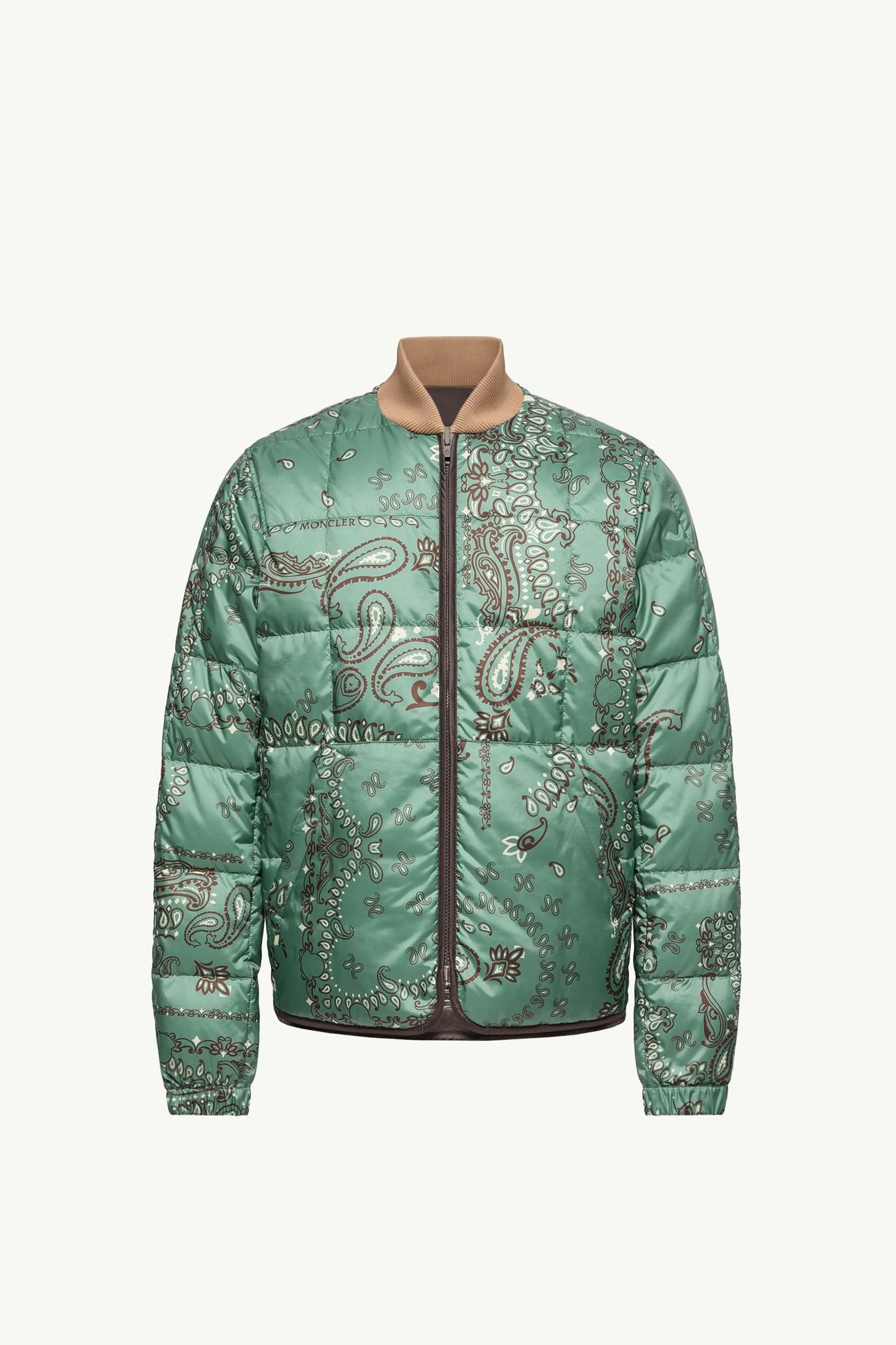 Chalvron wendbare Daunen-Bomberjacke Herren Grün & Braun Moncler 2