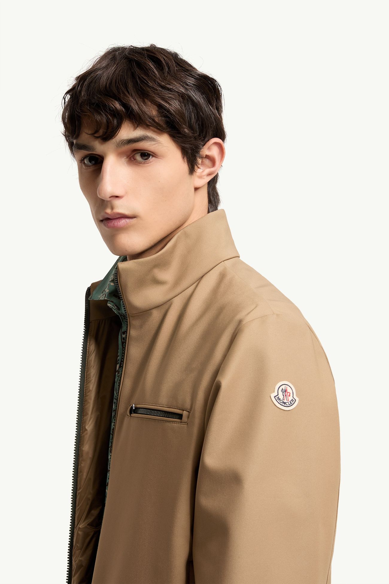 Giacca corta Fourioun in misto cotone Uomo Beige Moncler 1