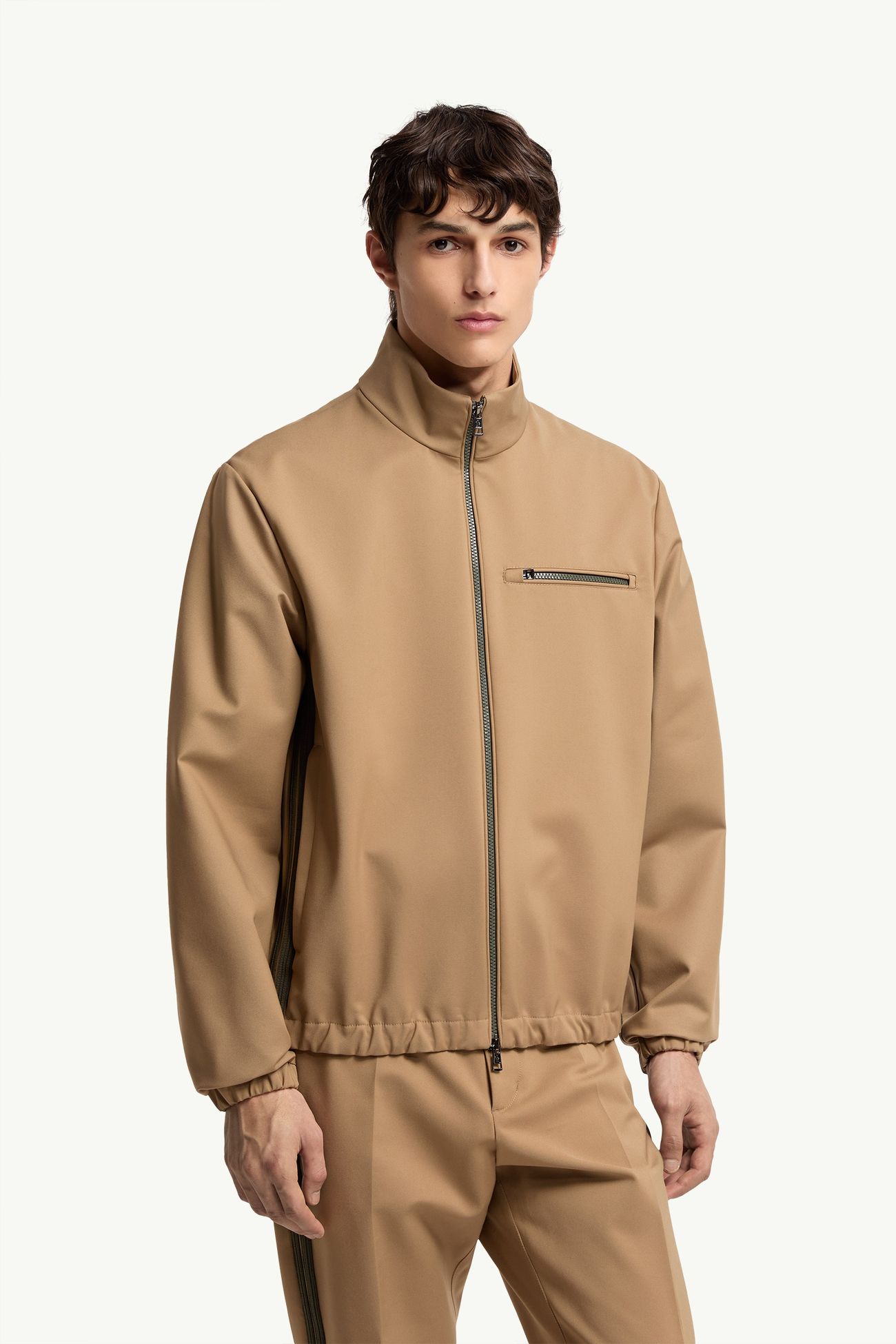 Fourioun男士棉质混纺短款夹克外套 男士 米色 Moncler 3