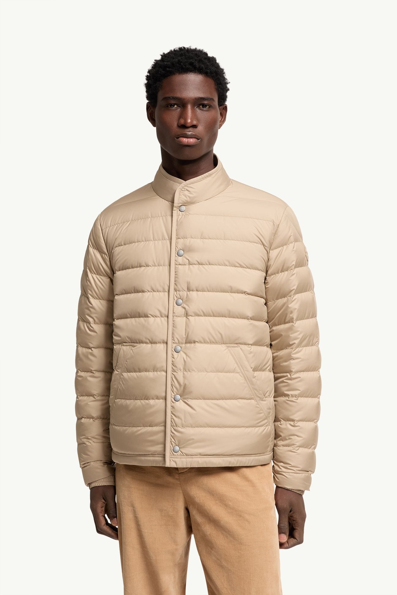 Clorin Short Down Jacket Men Beige Moncler 3