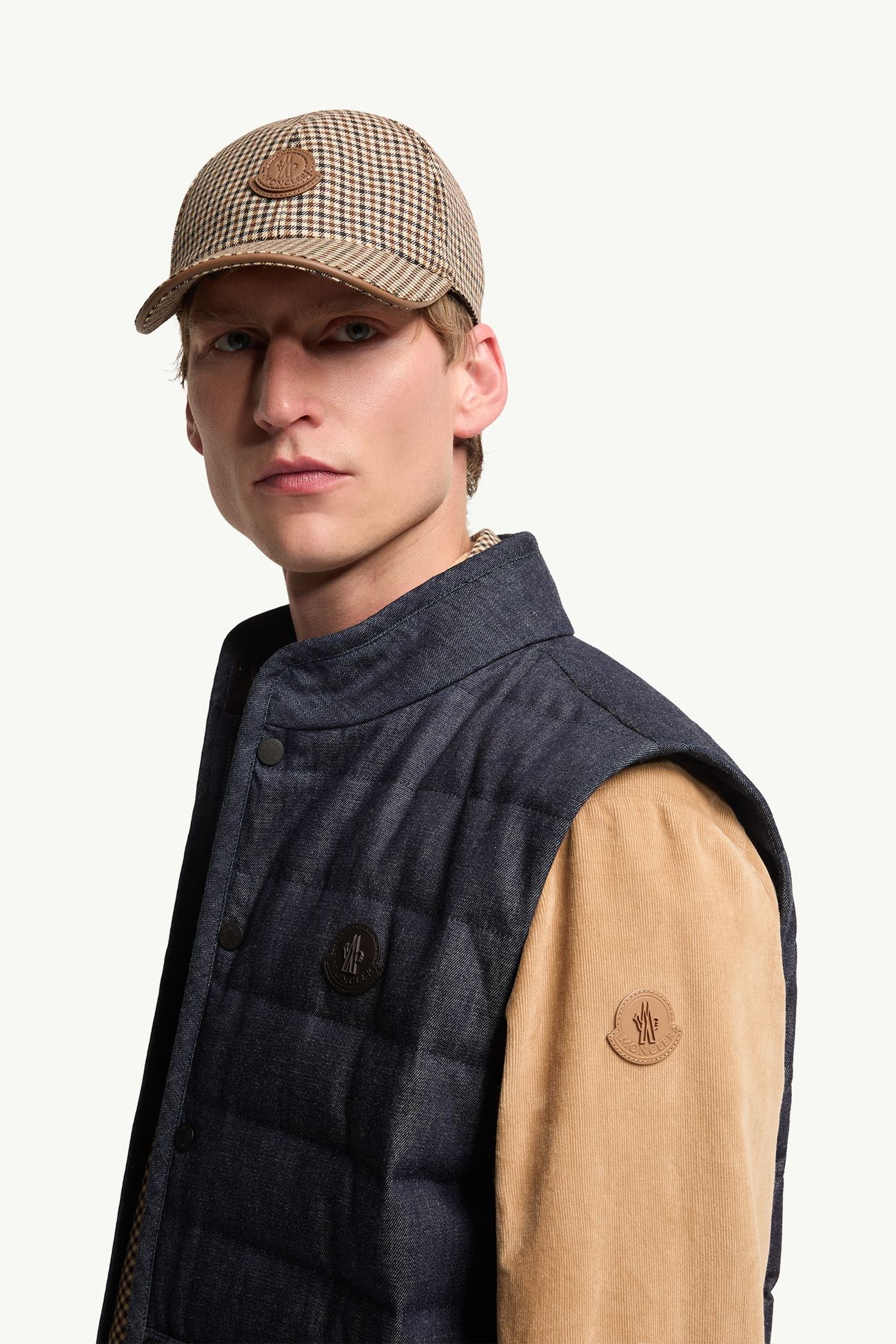 Liorane男士牛仔羽绒马甲 男士 深蓝色 Moncler 1