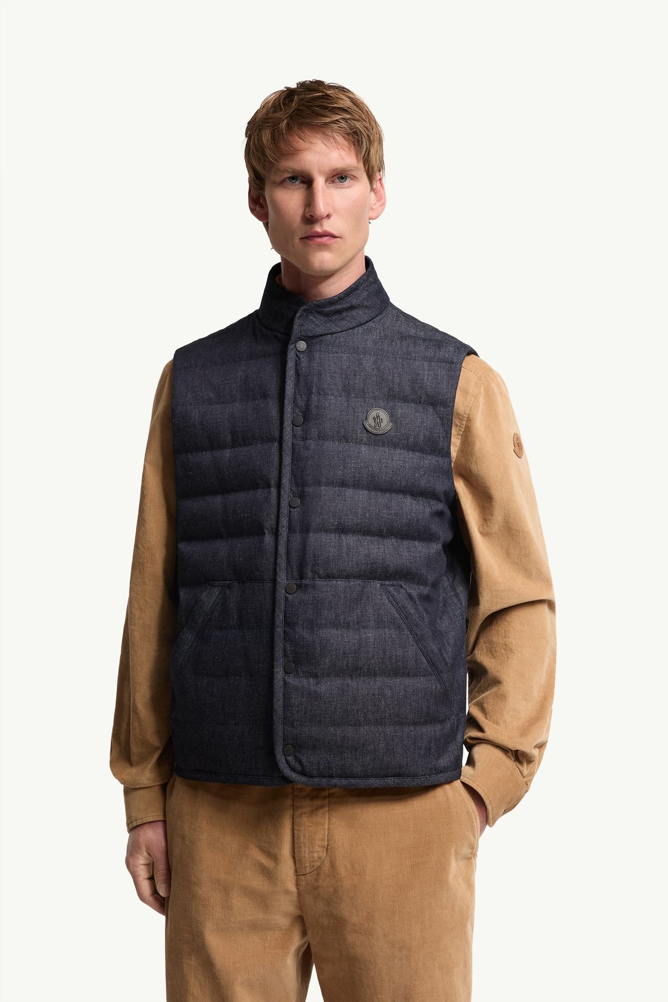 Liorane男士牛仔羽绒马甲 男士 深蓝色 Moncler 3