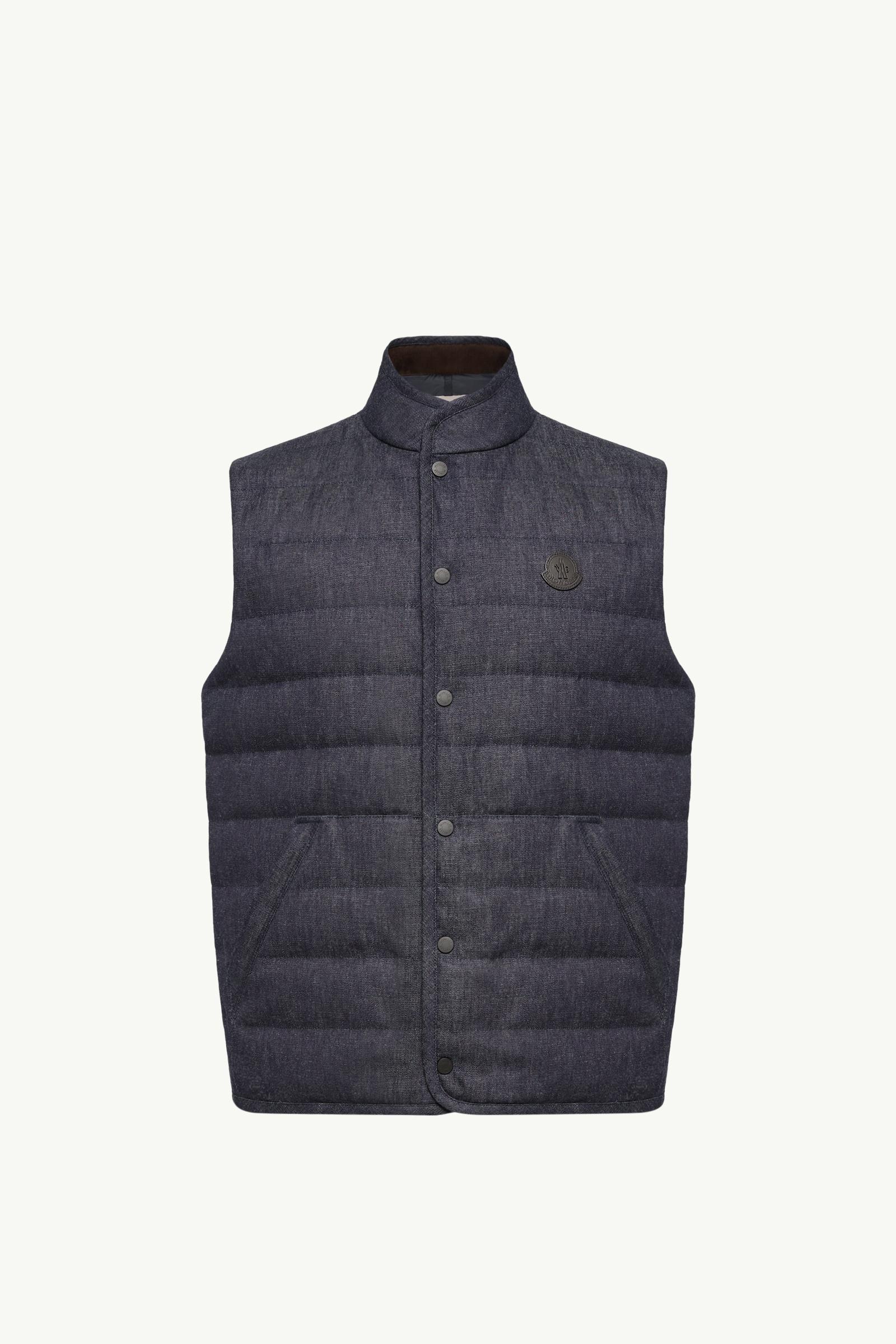 Liorane Denim Down Gilet Men Dark Blue Moncler, 1 of 0