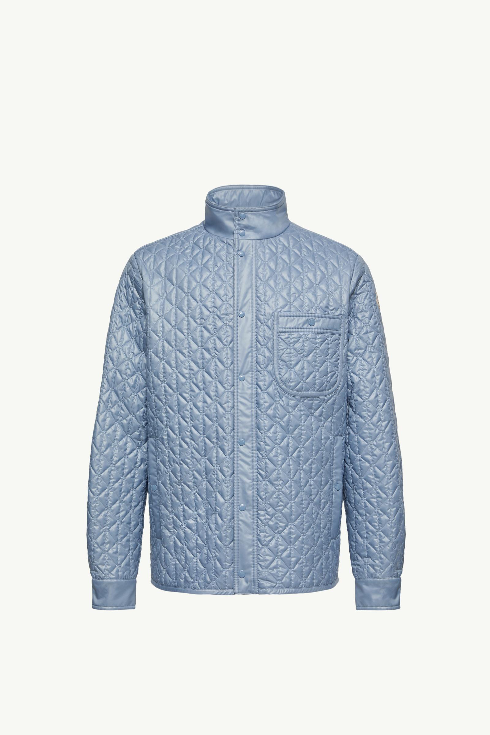 Cleorine geometrisch gesteppte, wattierte, mittellange Jacke Herren Hellblau Moncler, 1 of 0