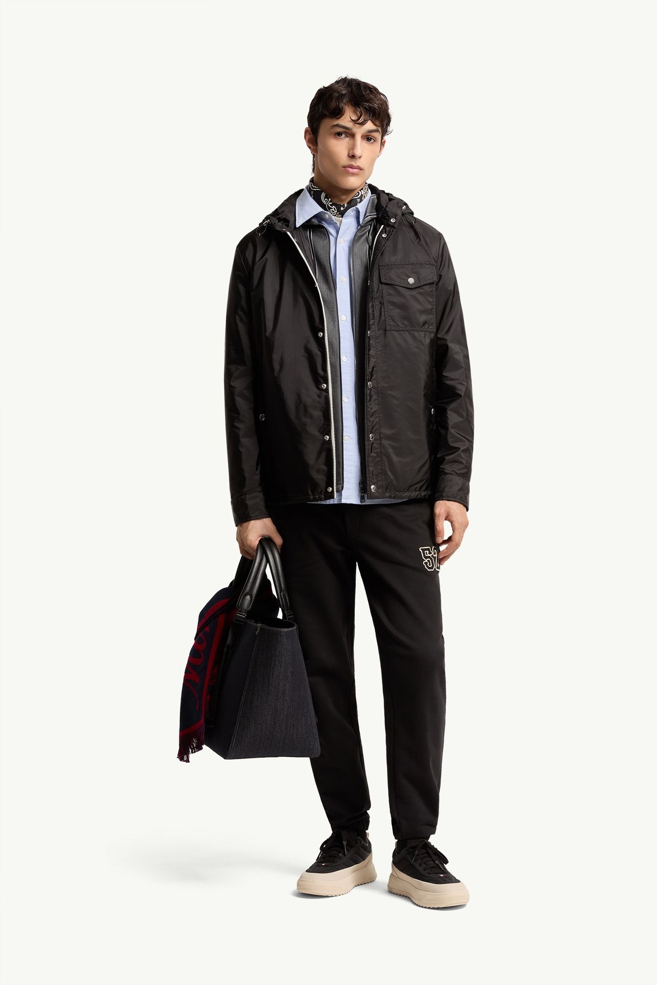 Duvainne連帽外套 男士 黑色 Moncler 0