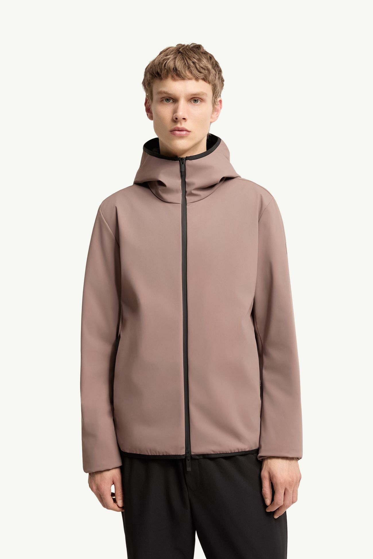 Ciampolin Hooded Down Jacket Men Light Brown Moncler 3