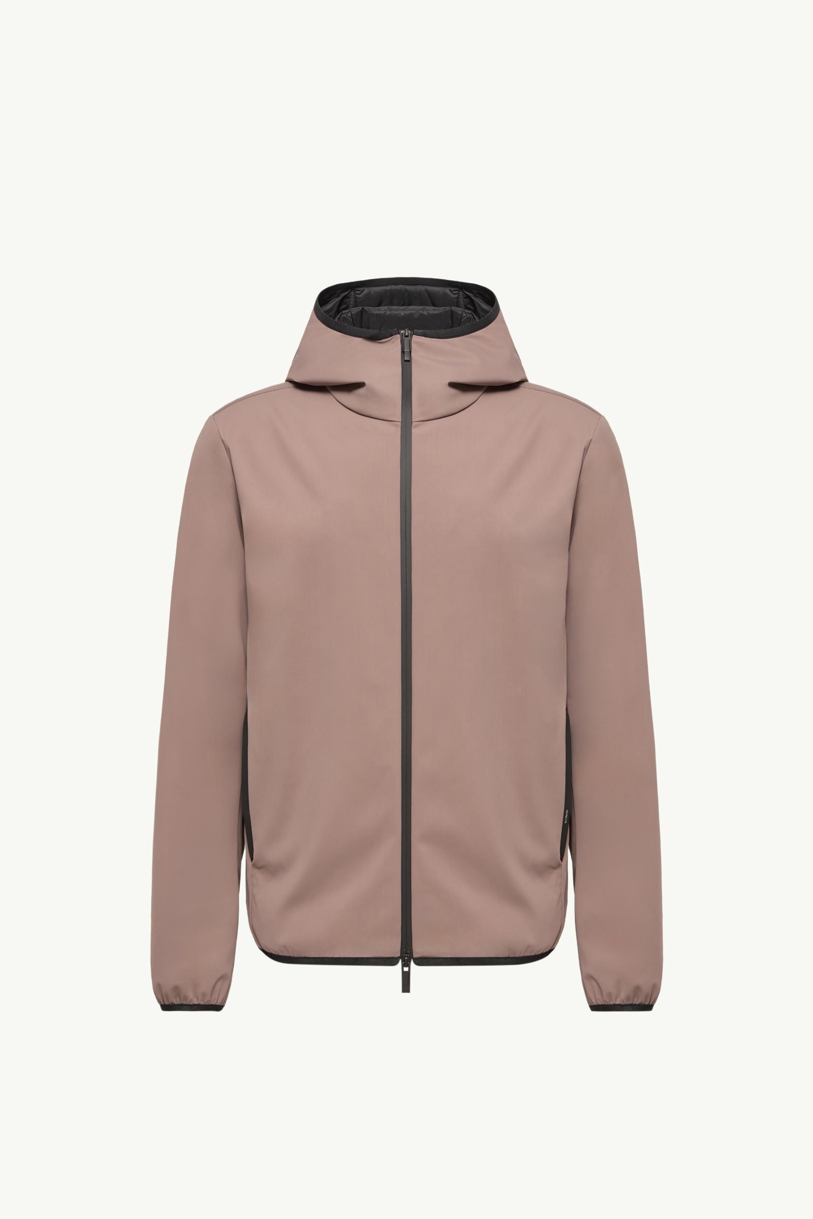 Ciampolin Hooded Down Jacket Men Light Brown Moncler