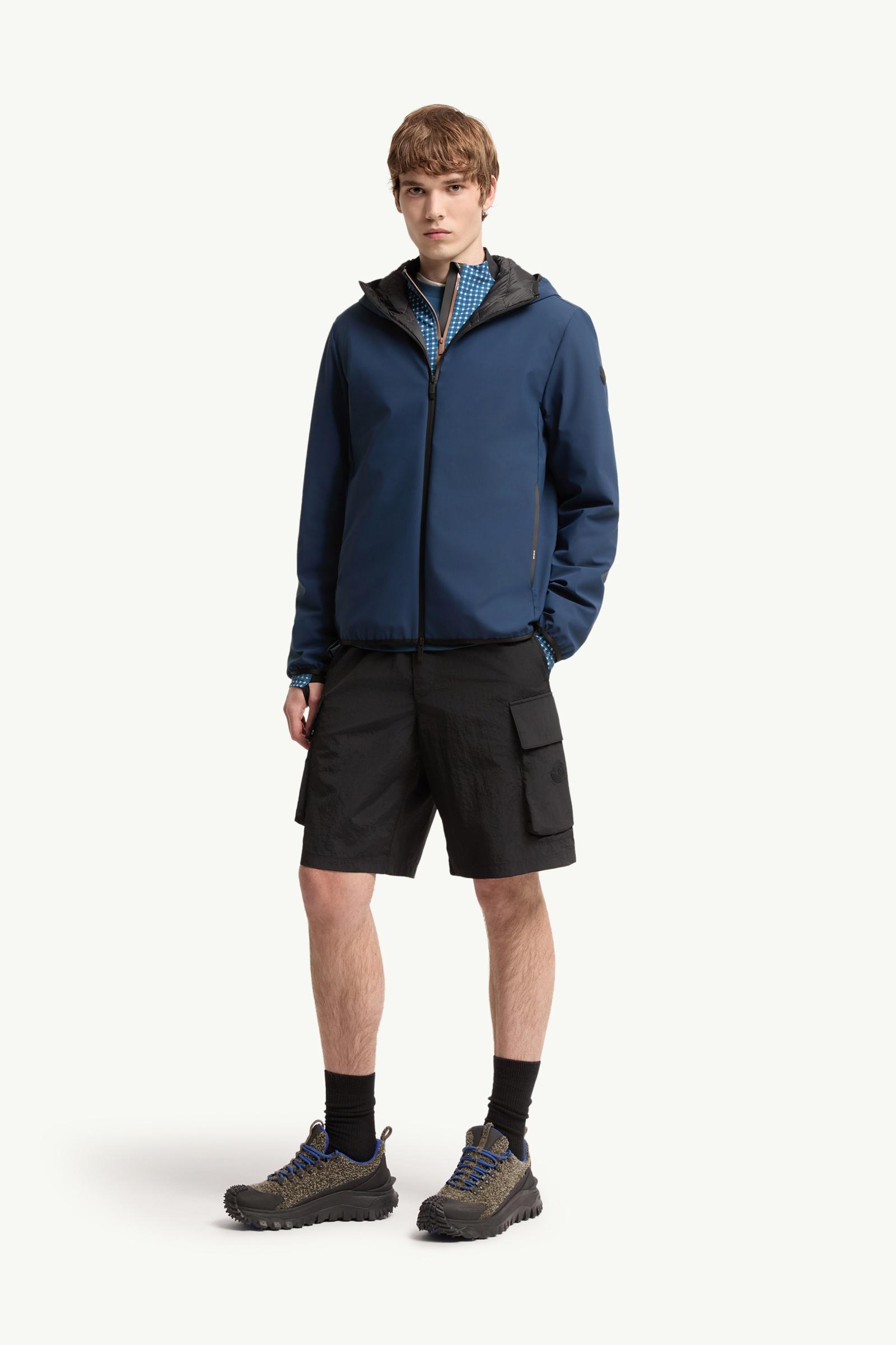 Navy Blue Ciampolin Hooded Down Jacket - Lightweight Down Jackets