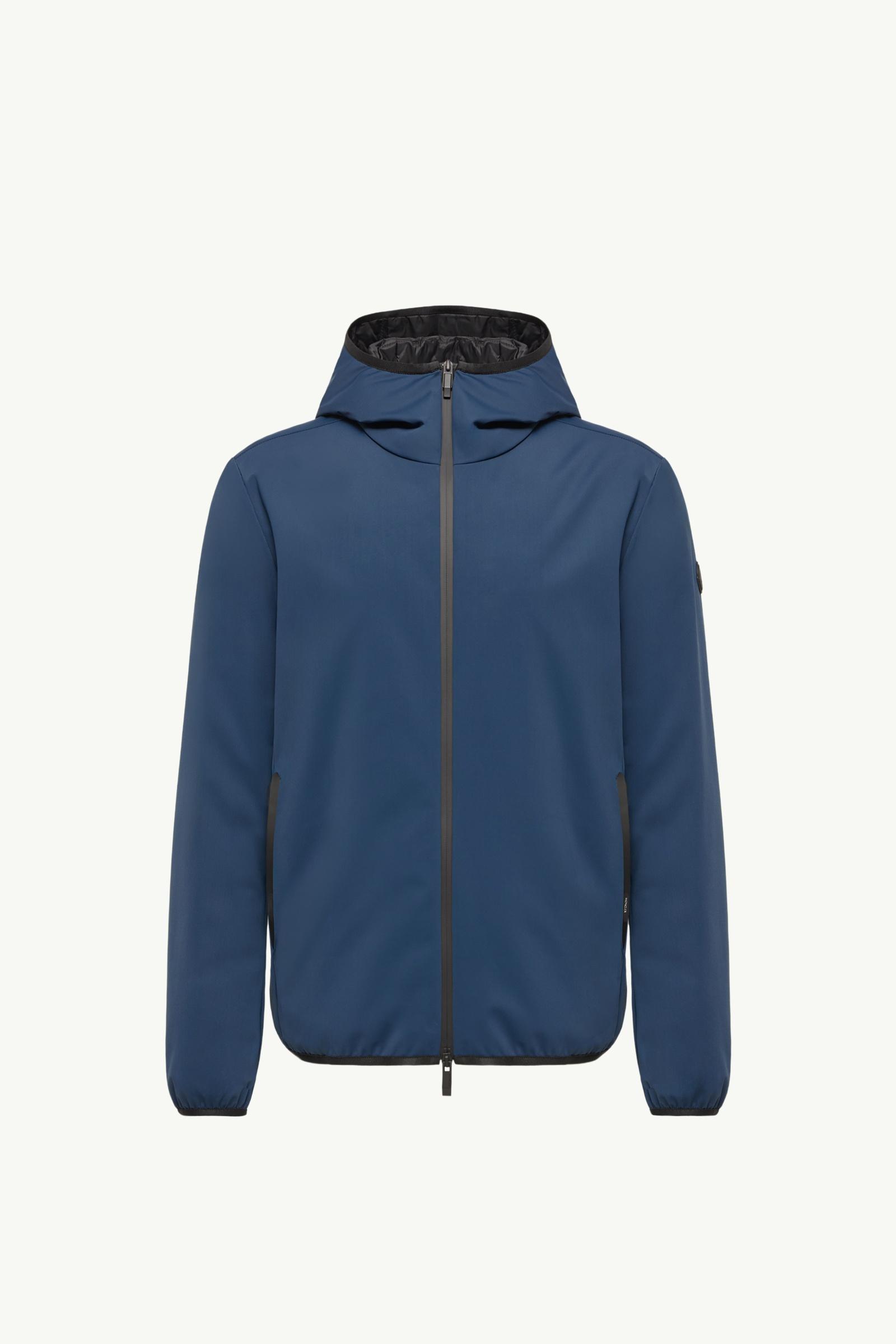 Navy Blue Ciampolin Hooded Down Jacket - Lightweight Down Jackets