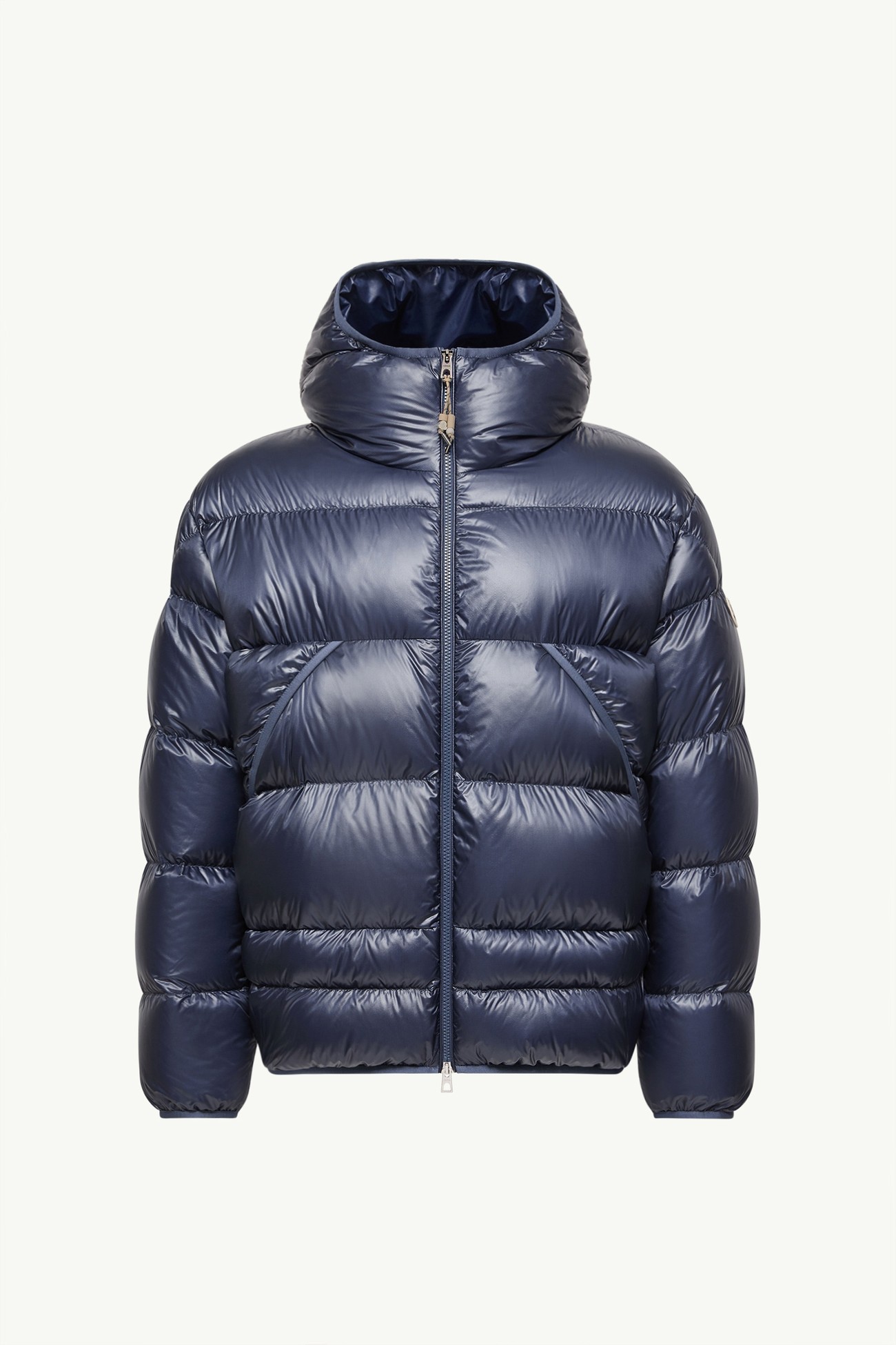 Anapo Hooded Short Down Jacket Men Dusty Blue Moncler 2