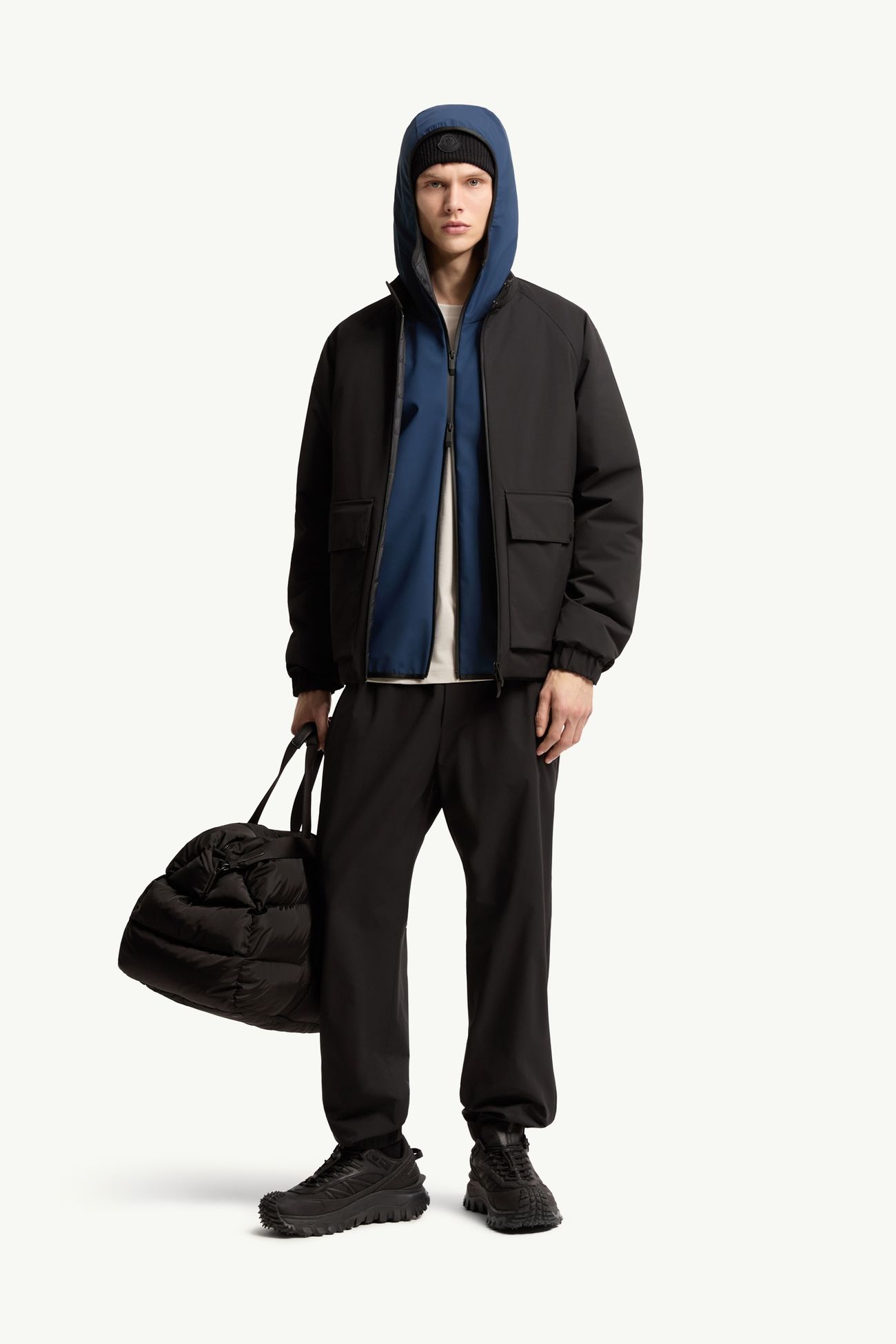 Hasteinen短身羽絨外套 男士 黑色 Moncler 0