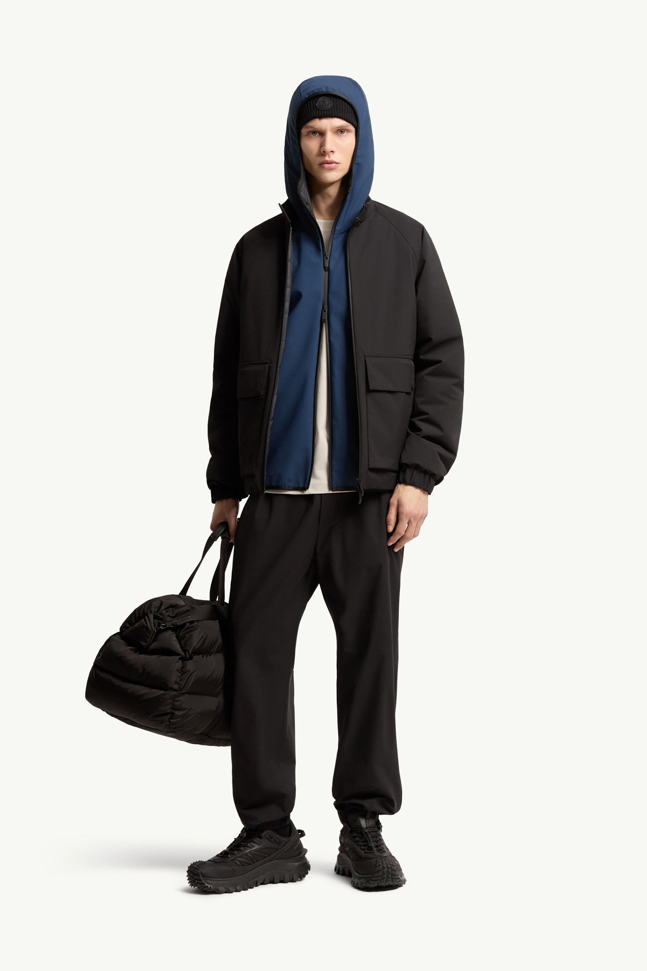 Hasteinen短身羽絨外套 男士 黑色 Moncler 0