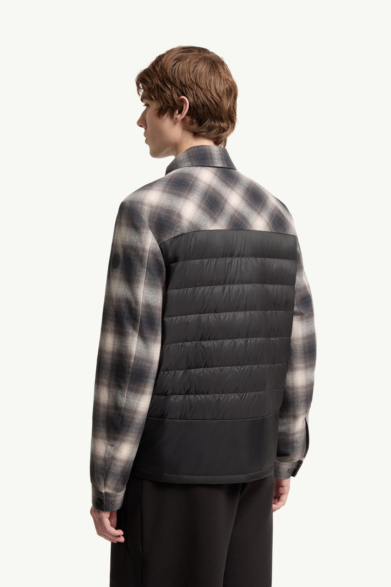 Cornisello 코튼 다운 셔츠 재킷 남성 블랙 & 화이트 Moncler 4