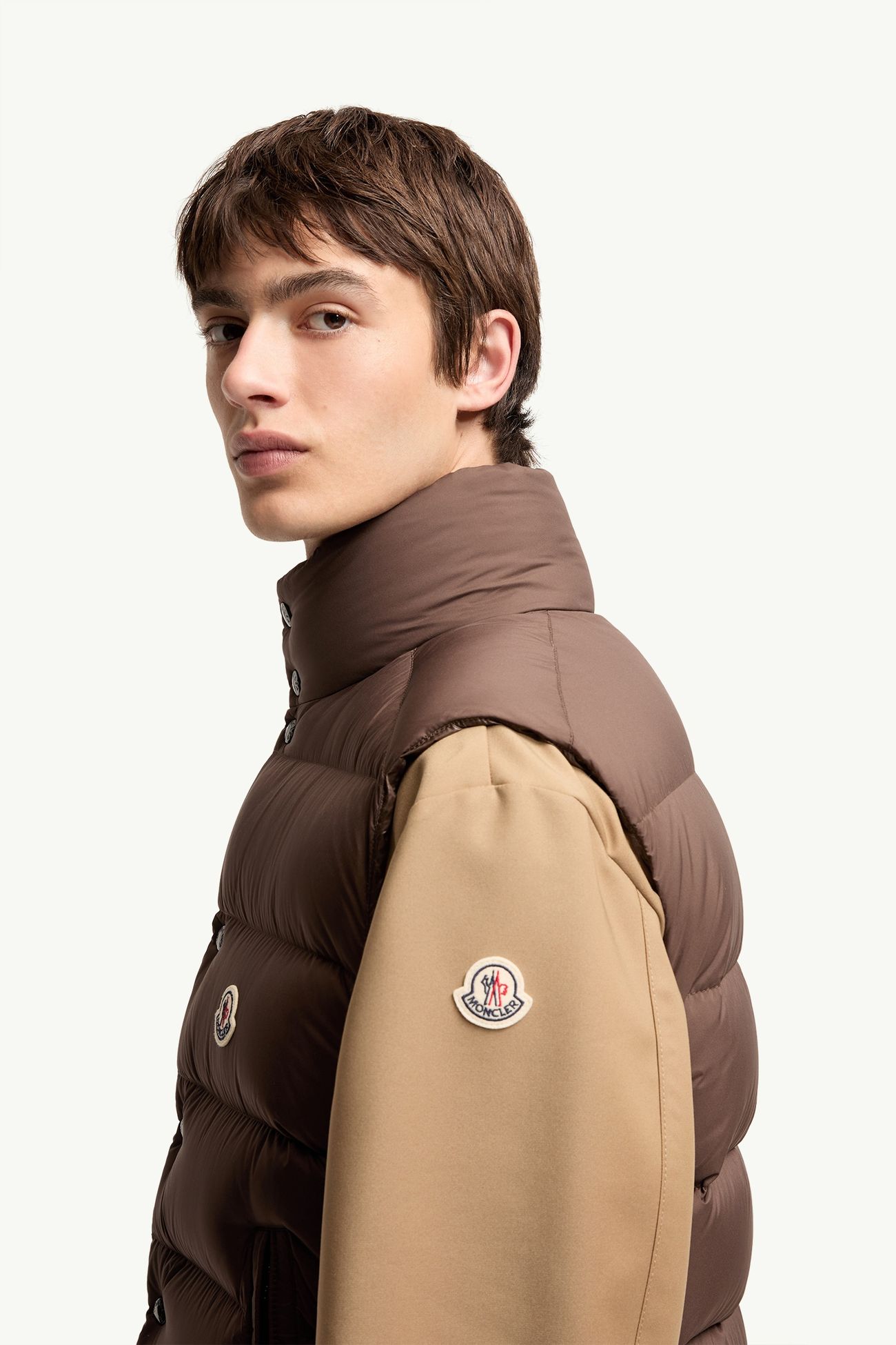 Tibb羽絨背心 男士 啡色 Moncler 1