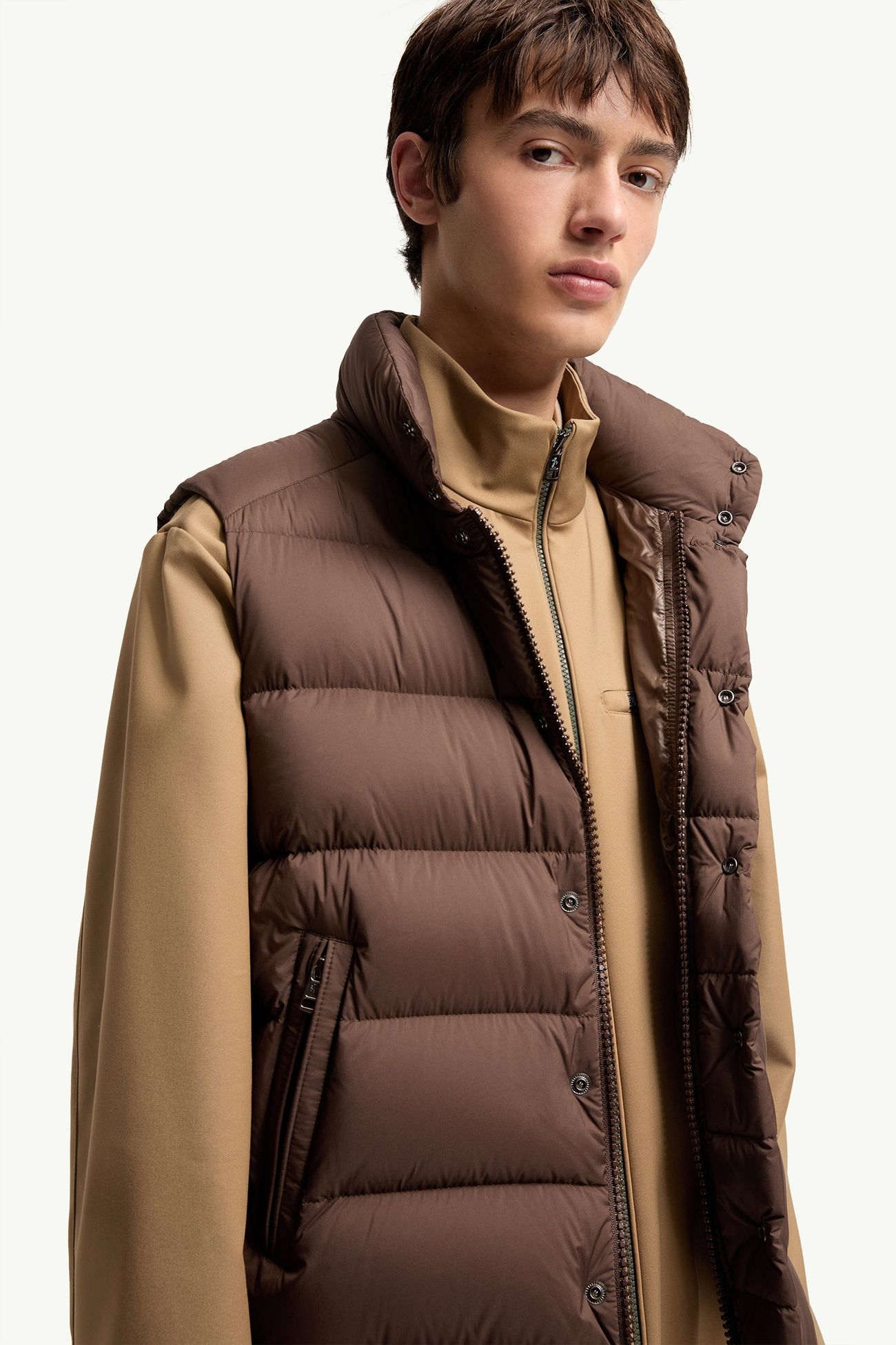 Tibb Daunenweste Herren Braun Moncler 5