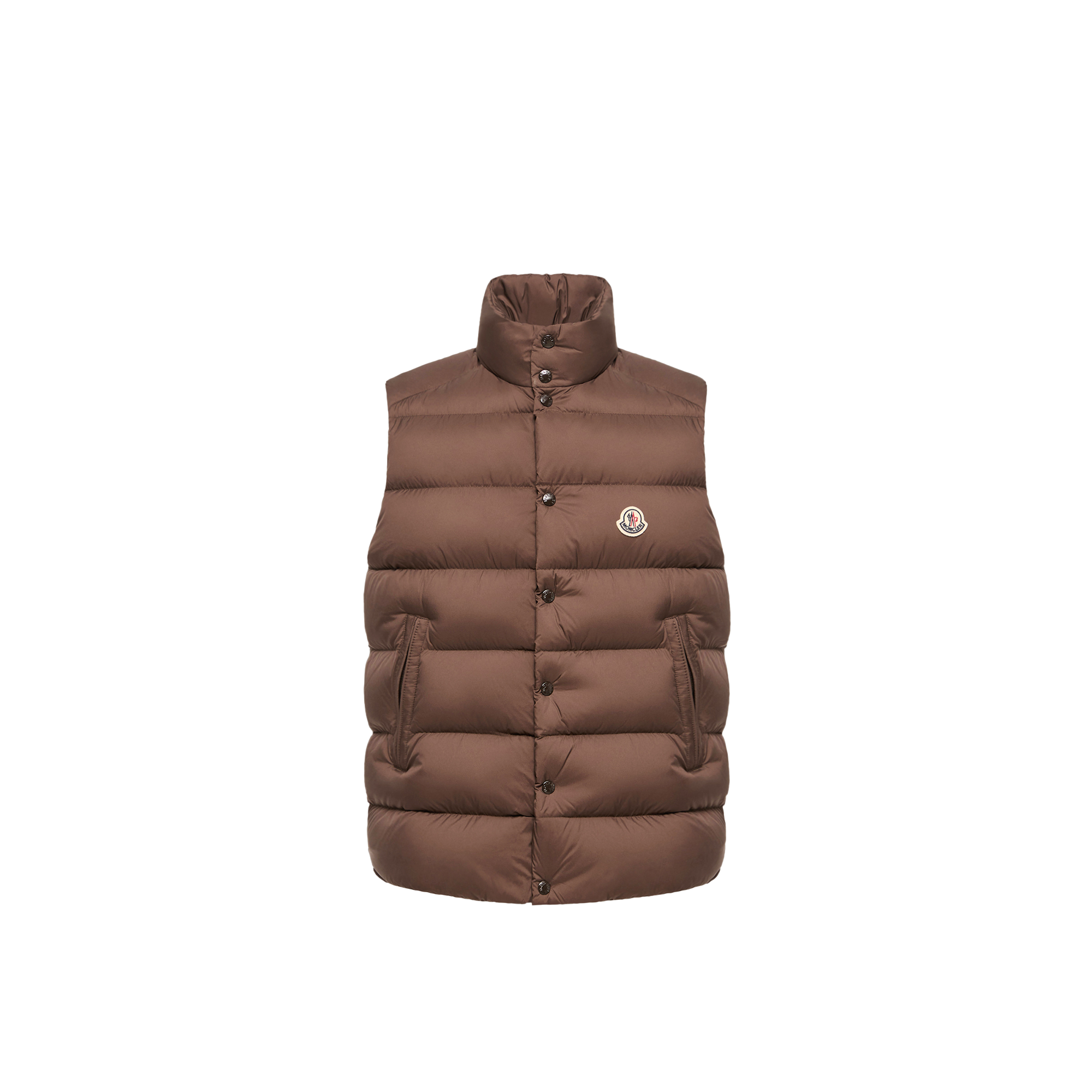 Moncler   Tibb Down Gilet for Men in Brown, Size: 42