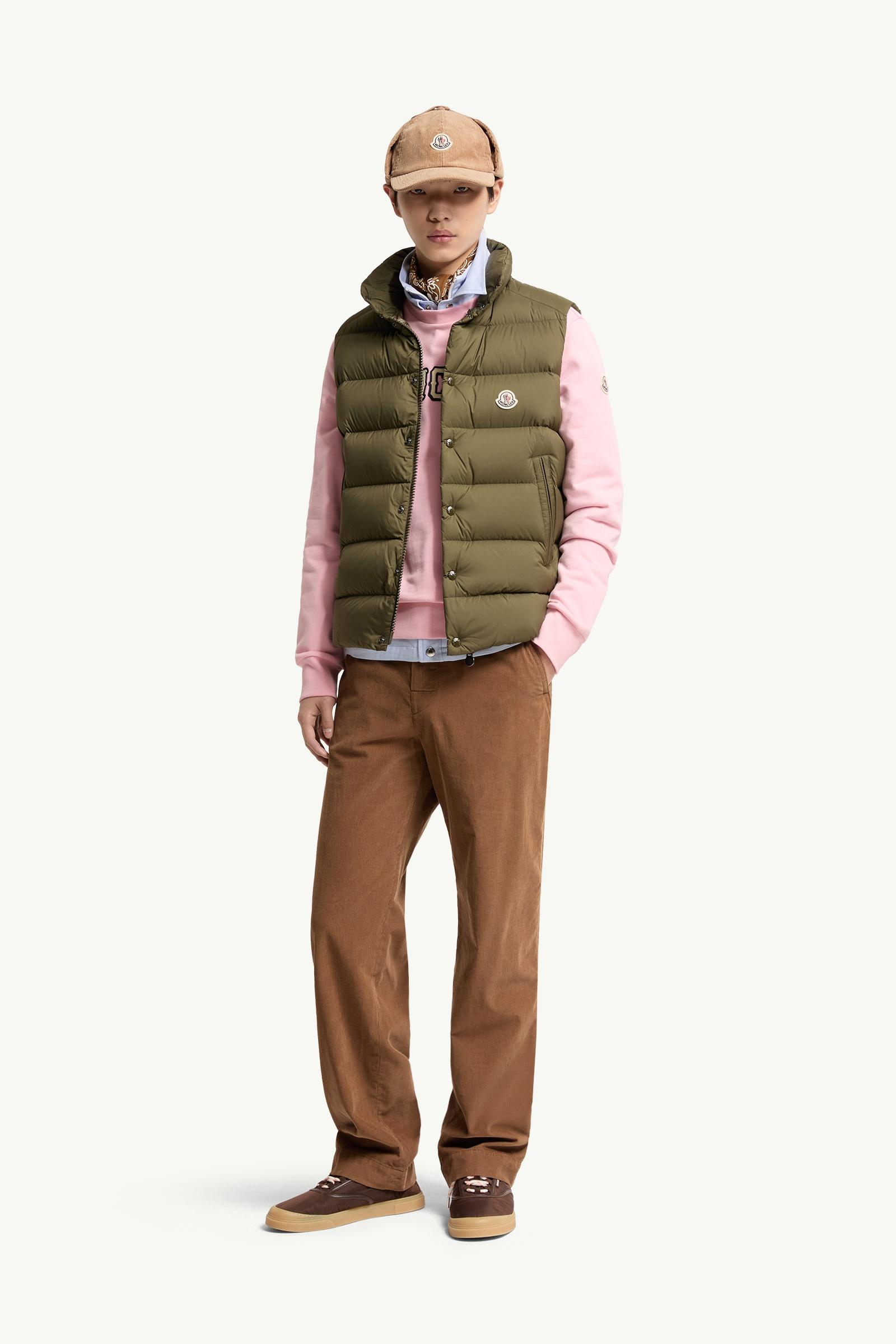 Olive Green Tibb Down Vest - Vests for Men | Moncler US